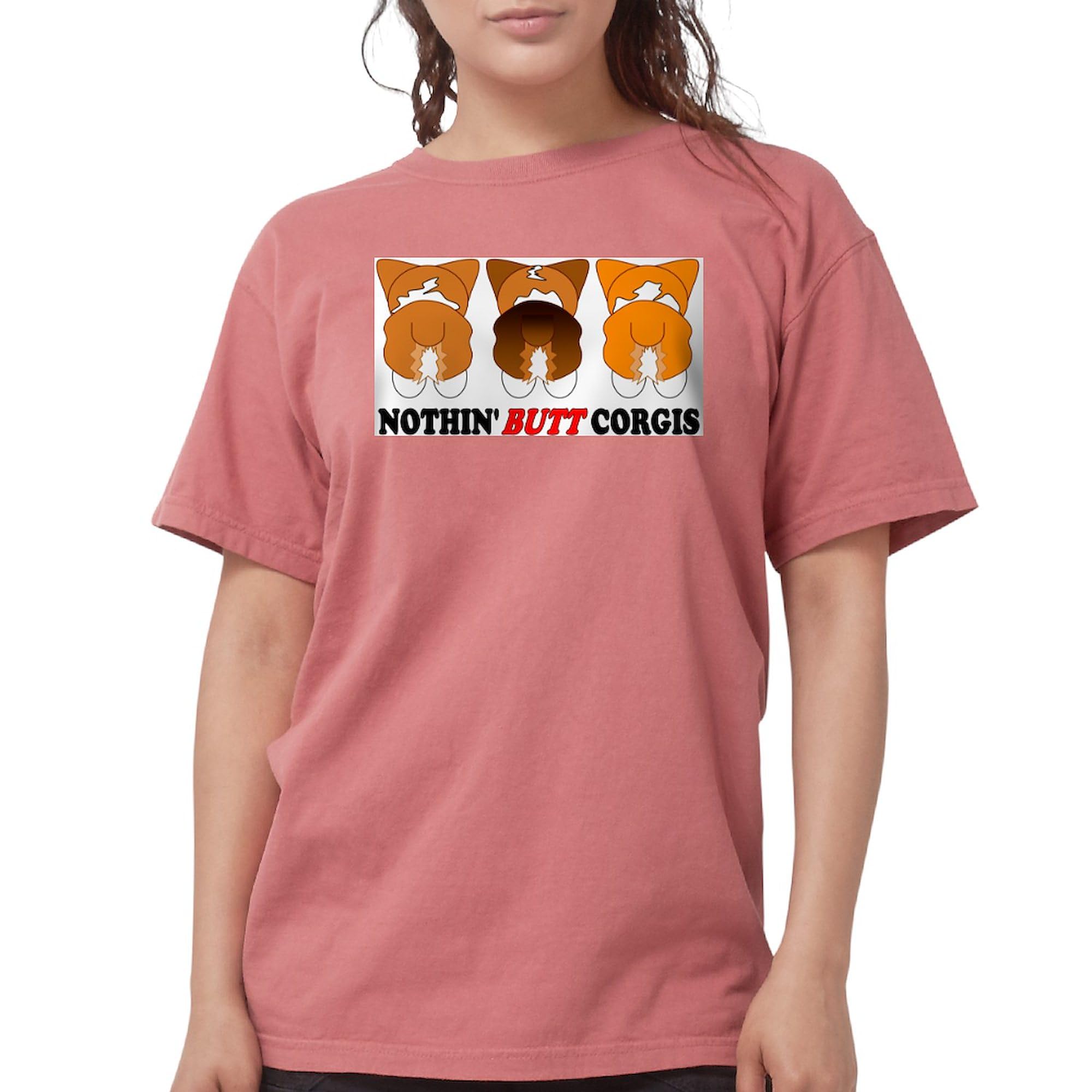 Pembroke Butts T-Shirt for Women - Comfort Colors Soft Cotton Tee - Casual Wear & Funny Graphic Apparel for Everyday Outfits