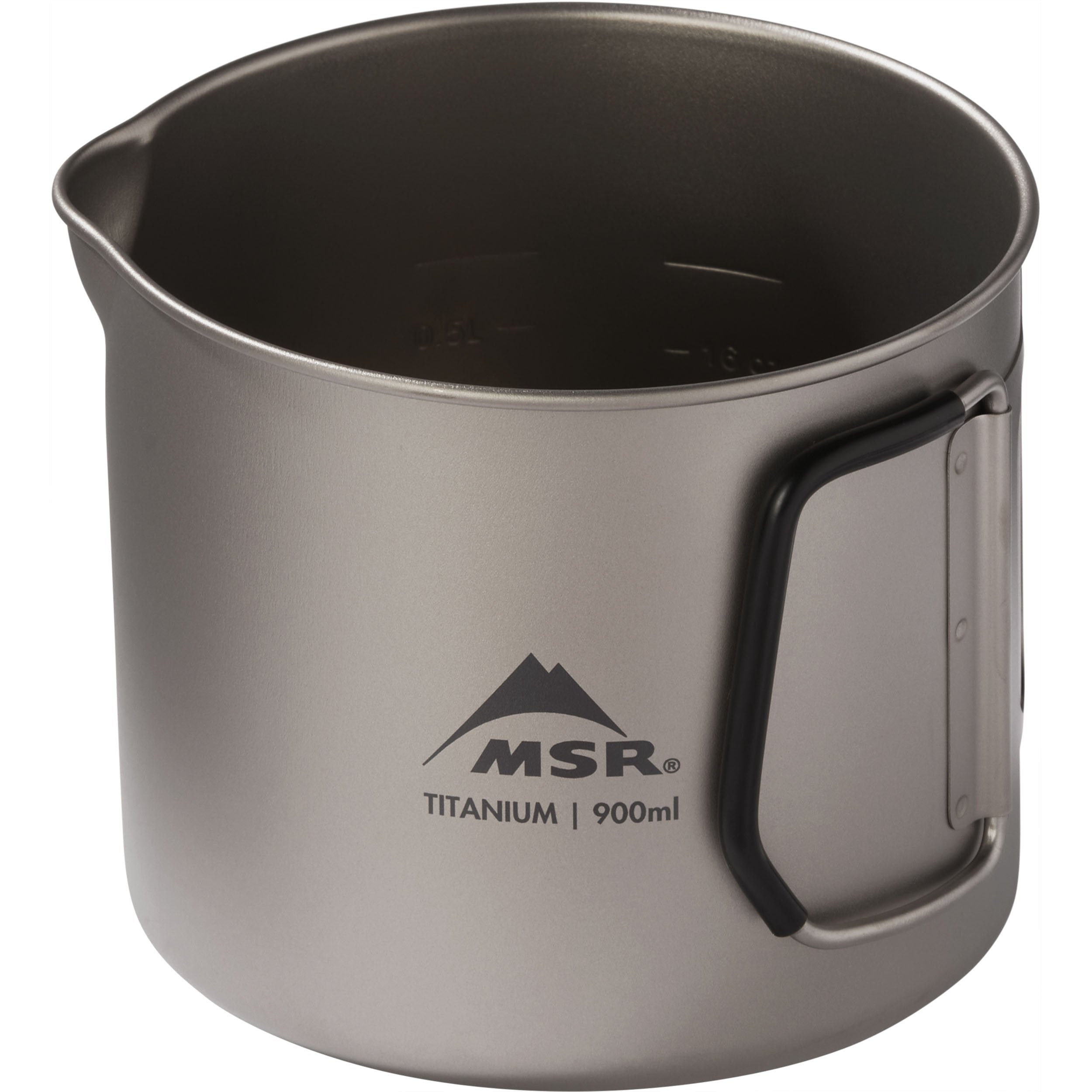 MSR Titan Kettle 900mL - Ultralight Titanium Camping Cook Pot for Backpacking, Hiking & Outdoor Adventures | Boil Water, Cook Meals & Brew Coffee on The Go