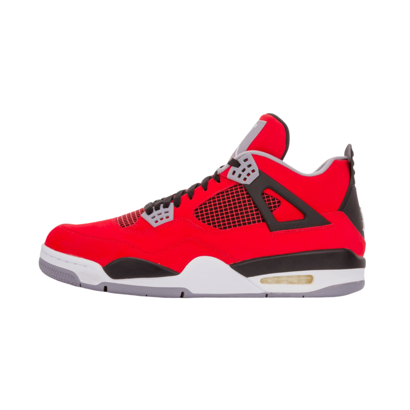 Air Jordan 4 Retro Toro Fire Red White Black Cement Grey Basketball Shoes - Men's Sneakers for Streetwear & Casual Outfits