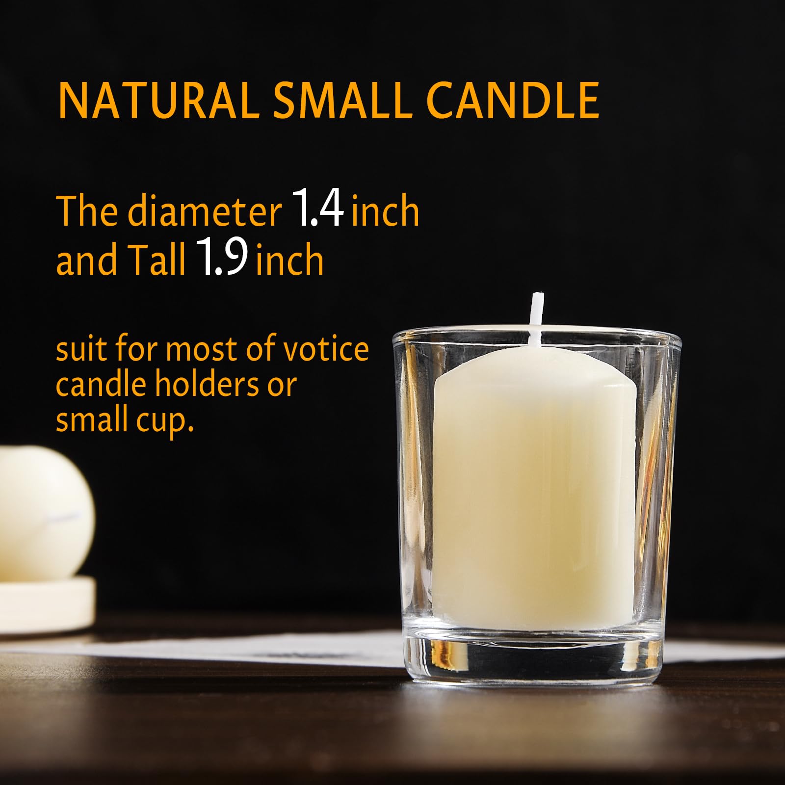 Natural Beeswax Candles - Dripless, Smokeless for Home & Parties (Pack of 12)