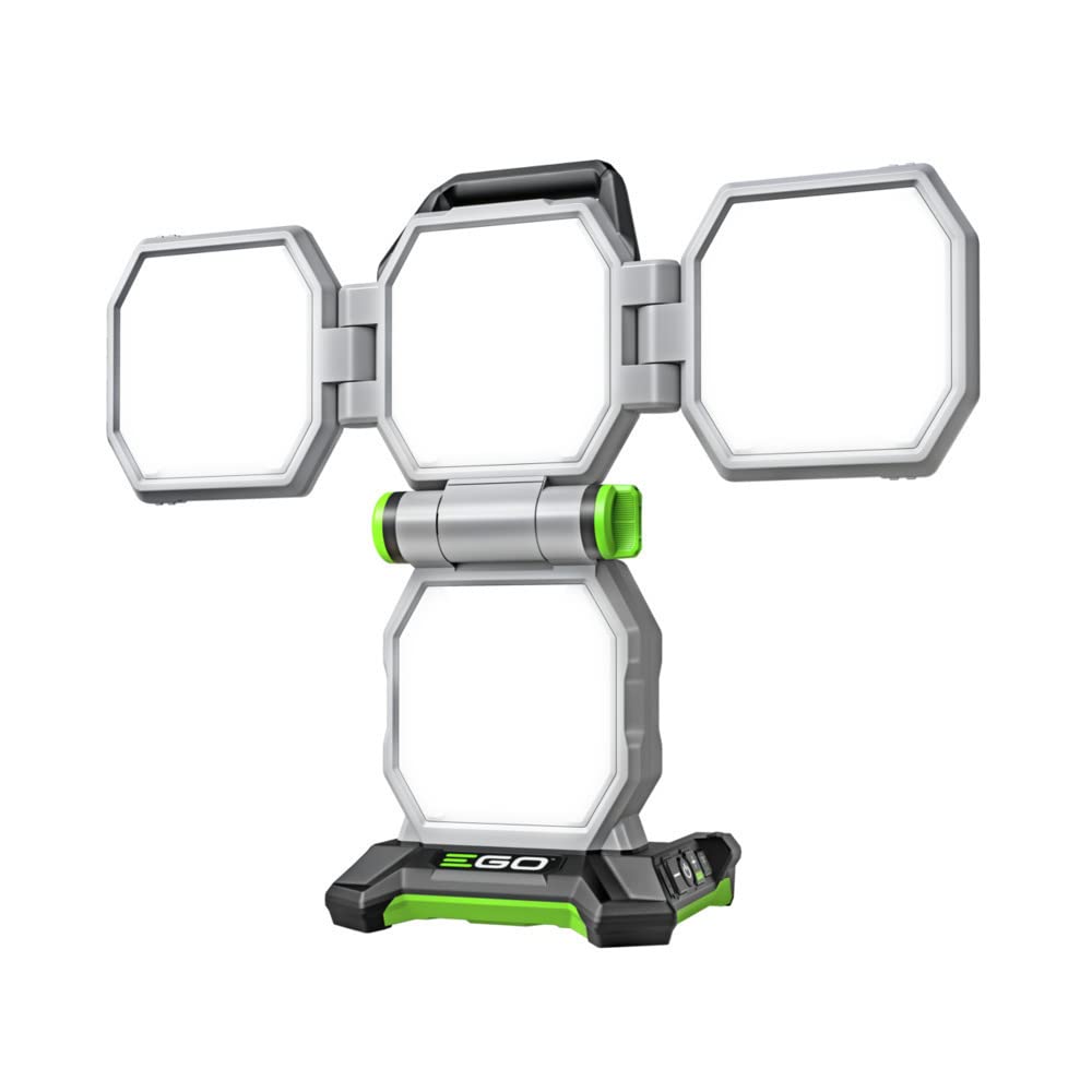 EGO LT1000 56V Cordless LED Work Light - 10,000 Lumens, 5 Brightness Levels, Opaque Diffuser - Battery & Charger Sold Separately (Gray) - Perfect for Construction Sites, Camping, Emergency Lighting, and Outdoor Events