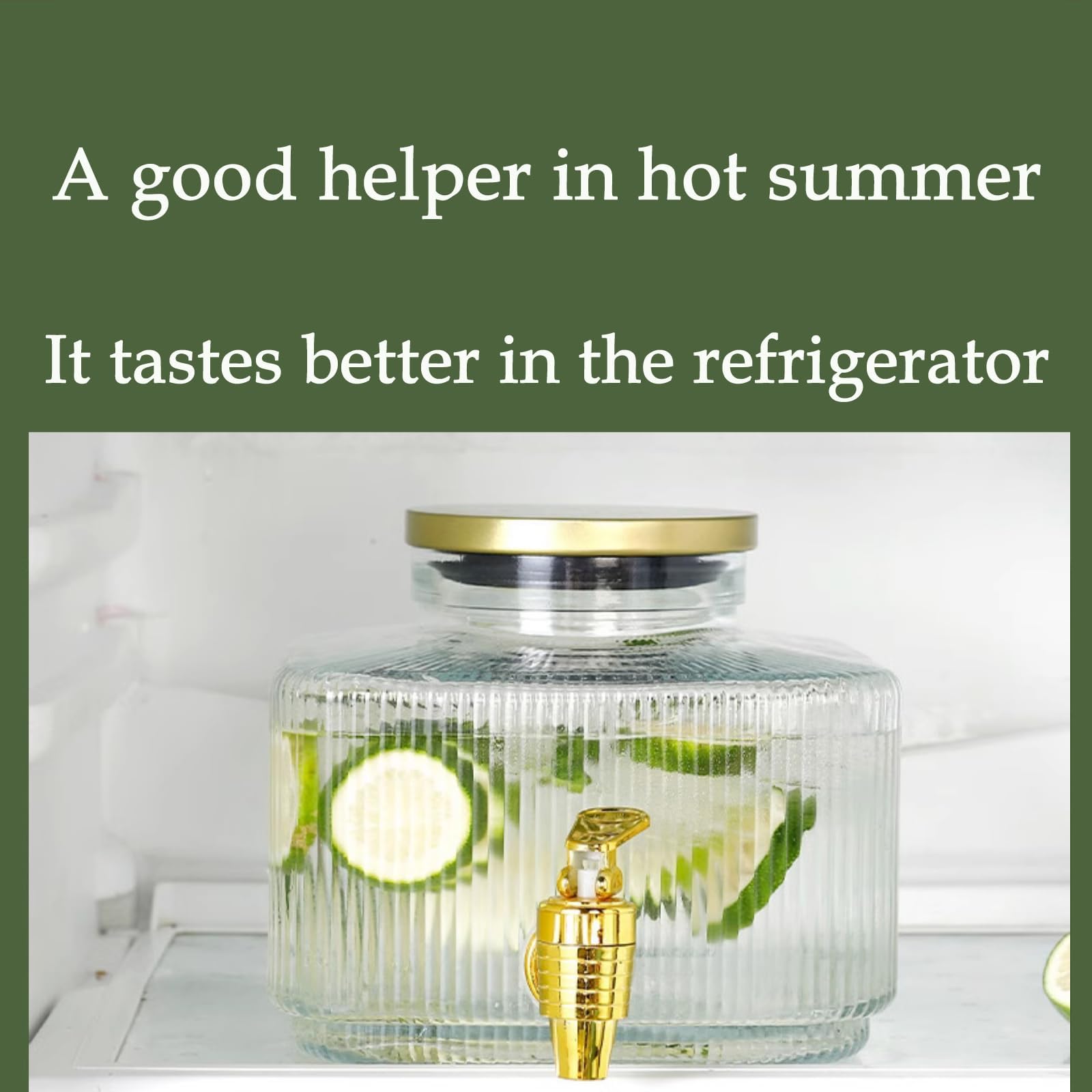 Glass Beverage Dispenser with Stainless Steel Stand & Spigot - 5 Gallon Party Drink Dispenser for Water, Lemonade, Iced Tea - Perfect for Weddings, BBQs, and Outdoor Events