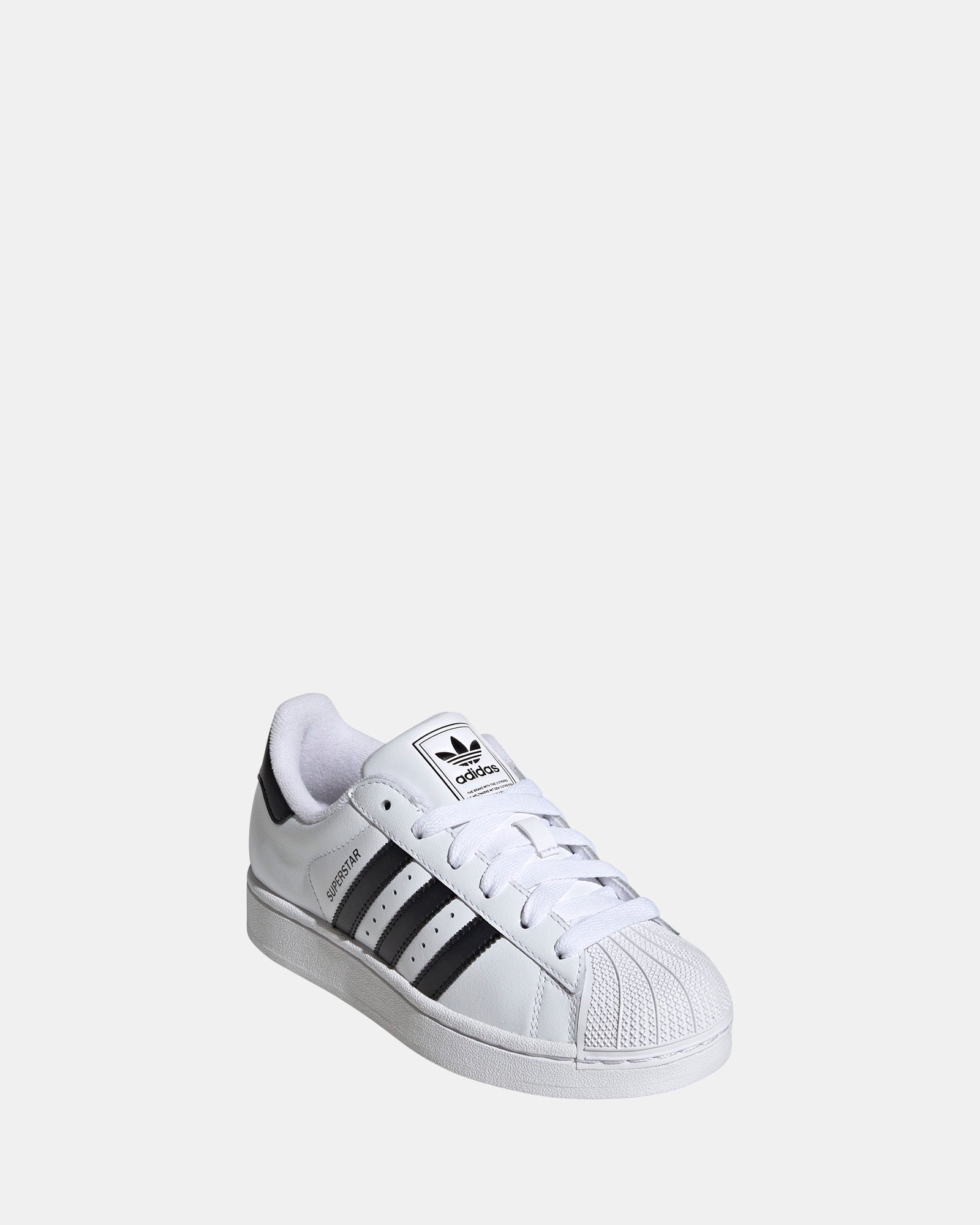Adidas Superstar II Grade School Sneakers - White/Black - Classic Kids' Shoes for School, Casual Wear & Everyday Comfort