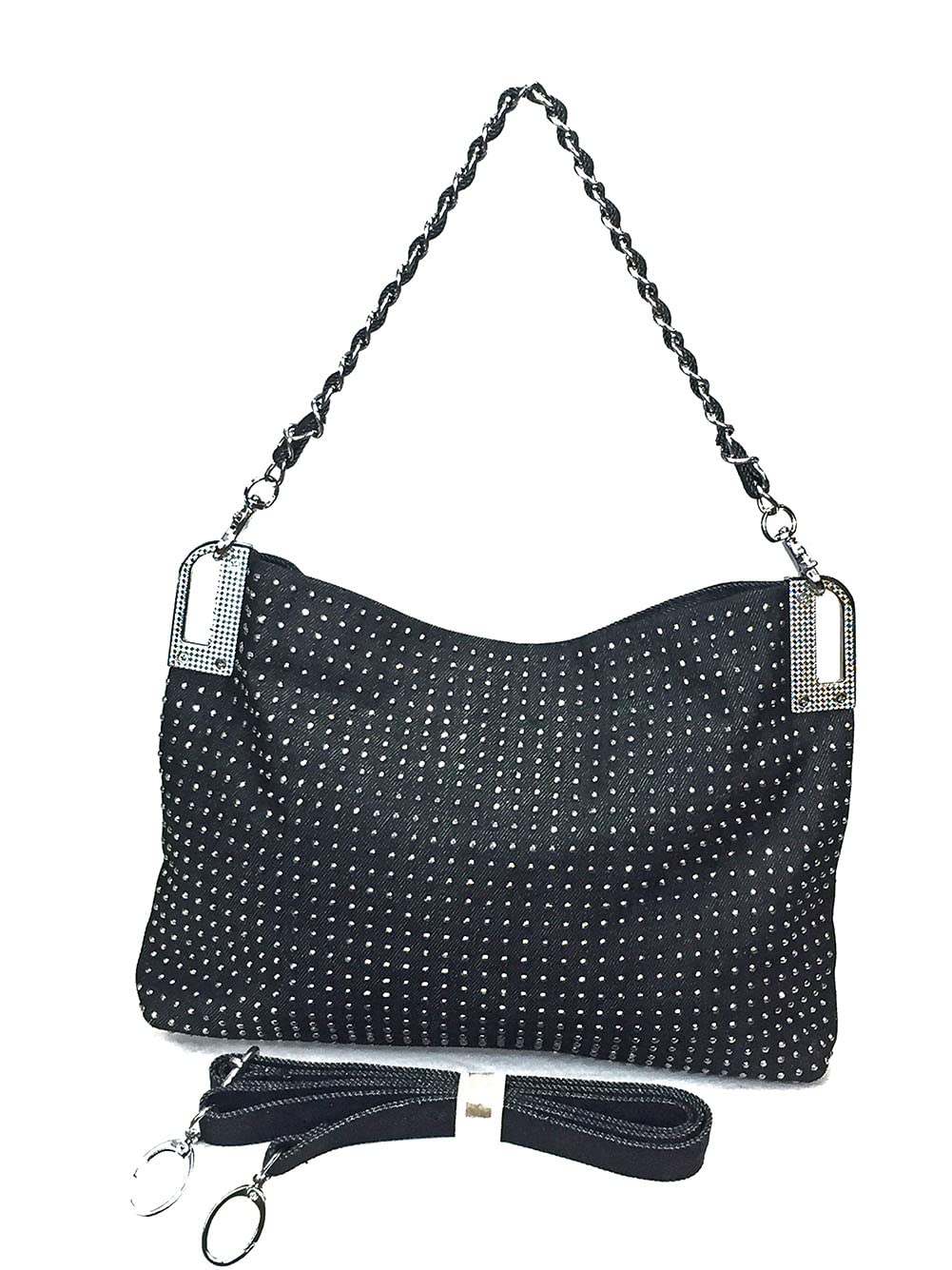 Sparkly Studded Two-Way Swing Bag for Women - Trendy Crossbody & Shoulder Purse for Parties, Dating & Night Out