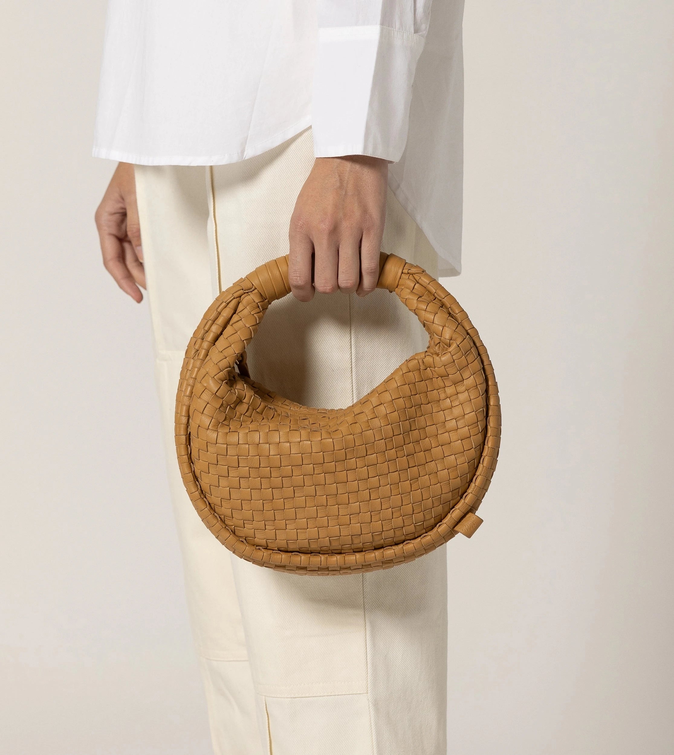 Santiago Mini Hobo Bag - Dark Tan Crossbody Purse for Women | Stylish & Lightweight Everyday Shoulder Bag for Work, Travel & Shopping