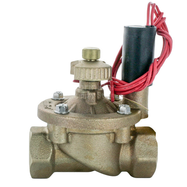 Hunter IBV101GFS 1 Inch Brass Globe Valve with Filter Sentry - Ideal for Plumbing, Water Filtration Systems, and Industrial Applications