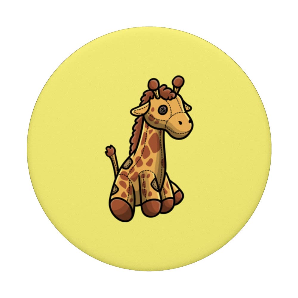 Cute Giraffe Plush Stuffed Animal PopSockets Swappable PopGrip - Perfect for Phone Cases, Laptops & DIY Accessories | Soft Plush Toy for Kids & Adults | Fun Gift Idea for Birthdays & Holidays