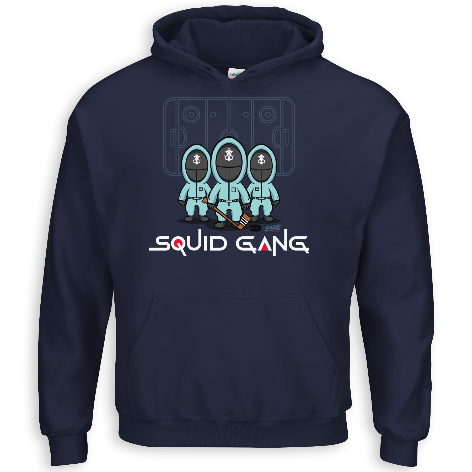 SMACK APPAREL Talking The Talk Squid Gang Graphic T-Shirt for Seattle Hockey Fans - Soft Cotton Tee for Men & Women (Sizes S-5XL) - Perfect for Game Day, Fan Events & Streetwear Fashion