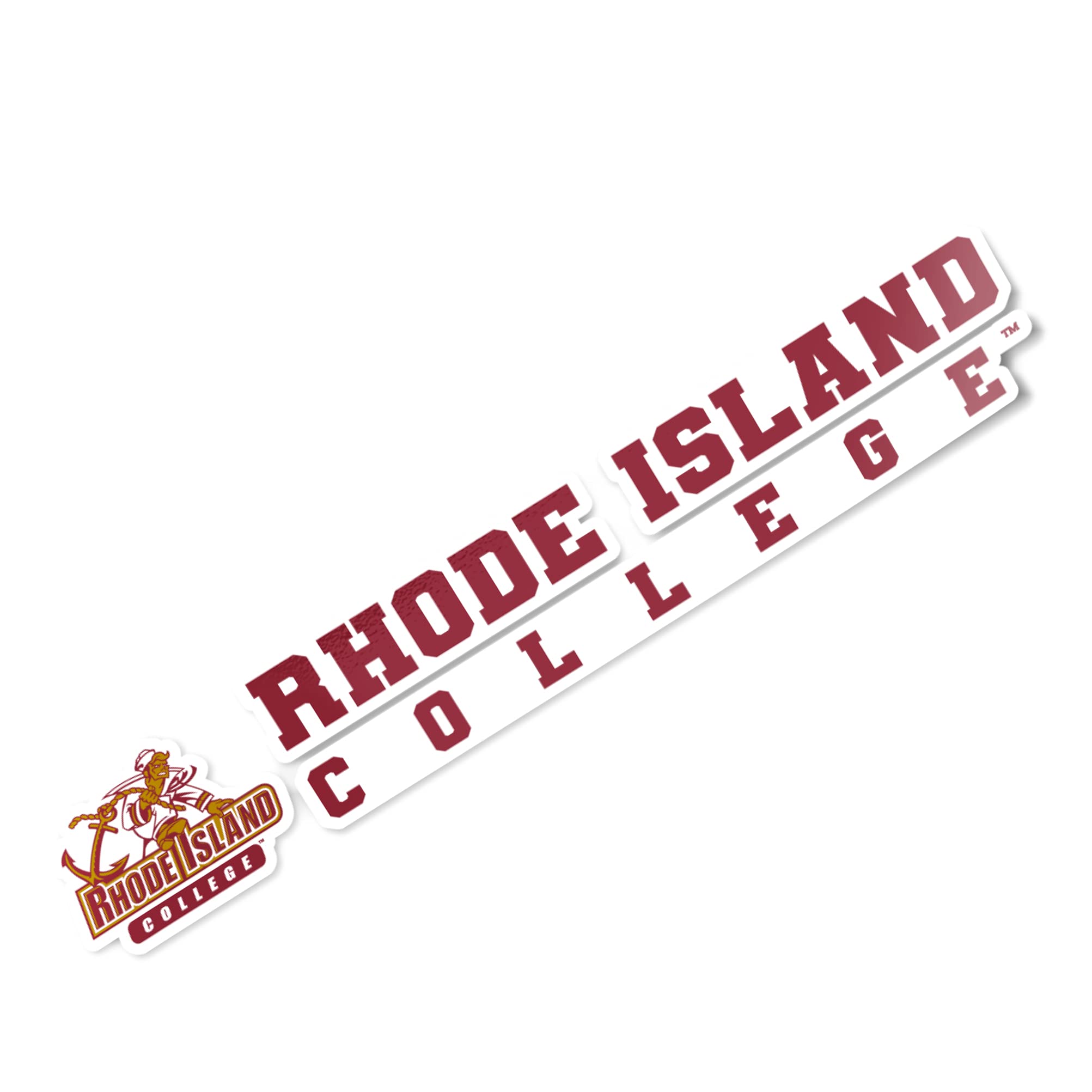RIC Anchormen Name Logo Vinyl Decal Sticker - 8 Inch Desert Cactus Design for Laptop, Water Bottle, Car & Scrapbook - Perfect for Rhode Island College Fans & Alumni Gifts
