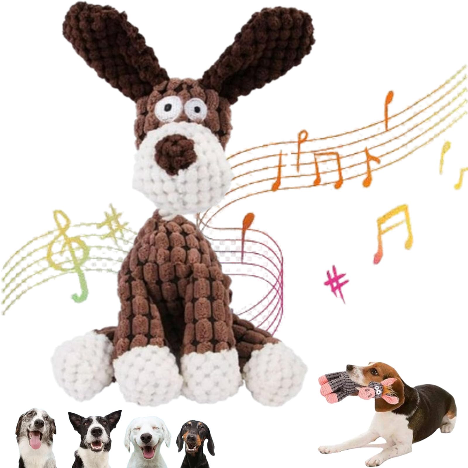 Outfany Bitebuddy Indestructible Dog Chew Toy - Durable Interactive Squeaky Toy for Aggressive Chewers - Petsboro Bitebuddy Family Dog Toy - Perfect for Playtime, Training & Teething Relief (A)