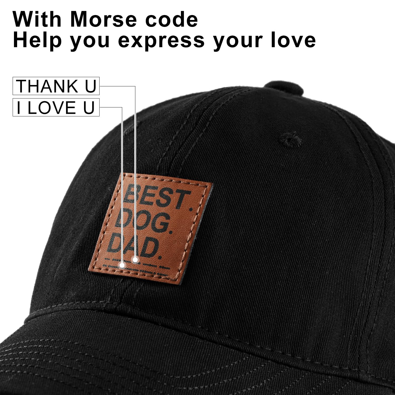 Dog Lovers Baseball Cap - Adjustable Cotton Hat for Women, Perfect Mother's Day & Birthday Gift for Dog Moms - Black - Great for Walks, Dog Parks & Outdoor Adventures