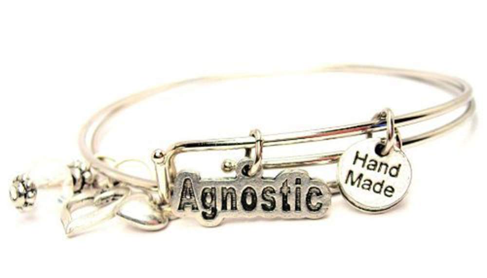Agnostic Expandable Wire Bangles - Set of 2 Adjustable Bracelets (2.5 Inches) - Perfect for Everyday Wear, Gifts & Boho Fashion