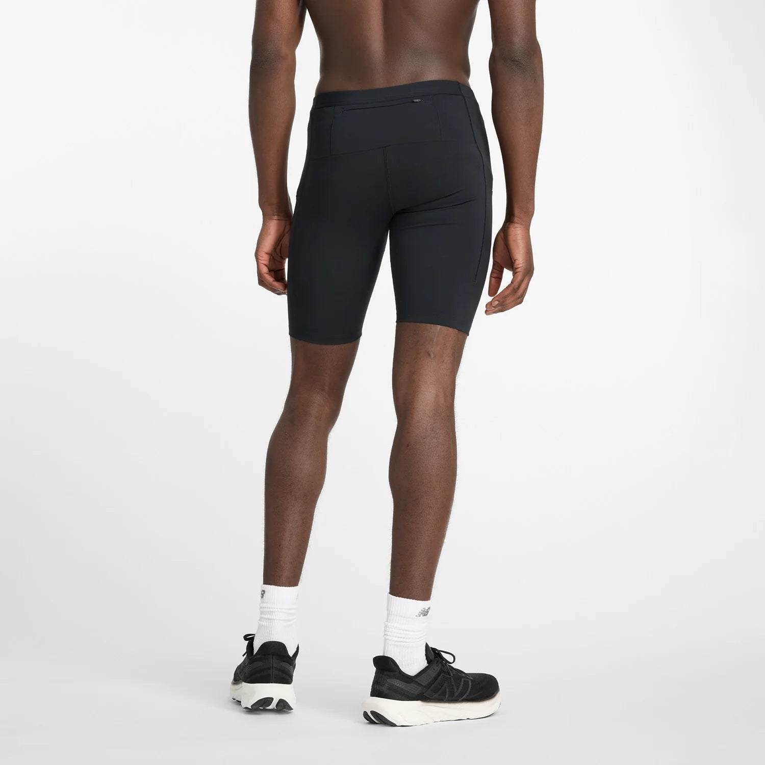 Men's Running Shorts with Pockets - 9-Inch Compression Half Tights for Workout & Training (Black) - Perfect for Gym, Jogging & Outdoor Sports