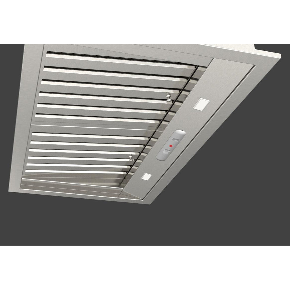 Fulgor Milano 34 Inch 600 CFM Professional Stainless Steel Range Hood Insert - F6BP34S1 | Powerful Kitchen Ventilation for Gas Stoves & Cooking Areas