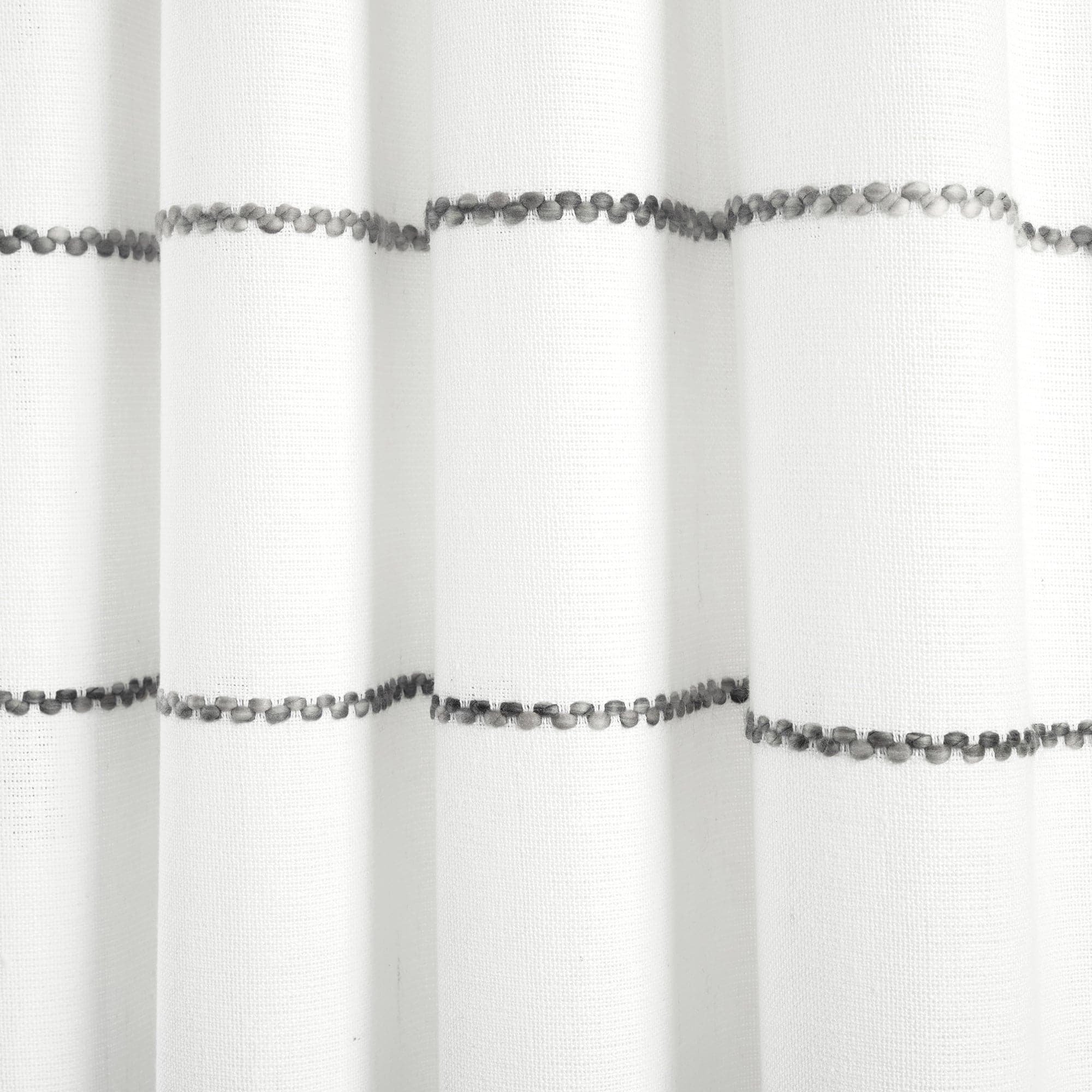 Farmhouse Boho Stripe Woven Tassel Window Curtains - Yarn Dyed Recycled Cotton Blend Panel Set (2 Pack) for Living Room, Bedroom & Dining Room Decor