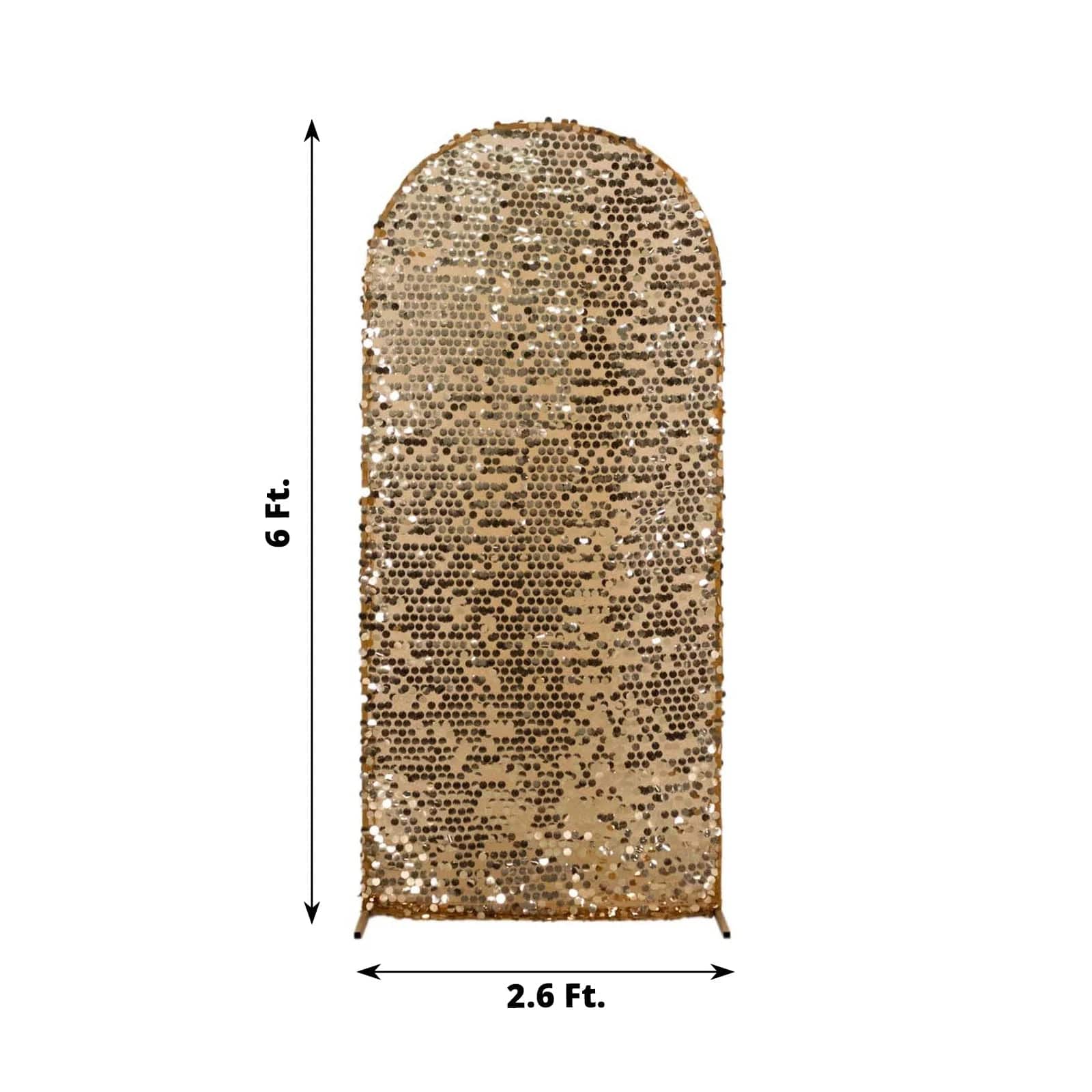 Sparkly Big Payette Sequin Fitted Chiara Backdrop Stand Cover - Elegant Party Decor for Weddings, Events & Photo Booths