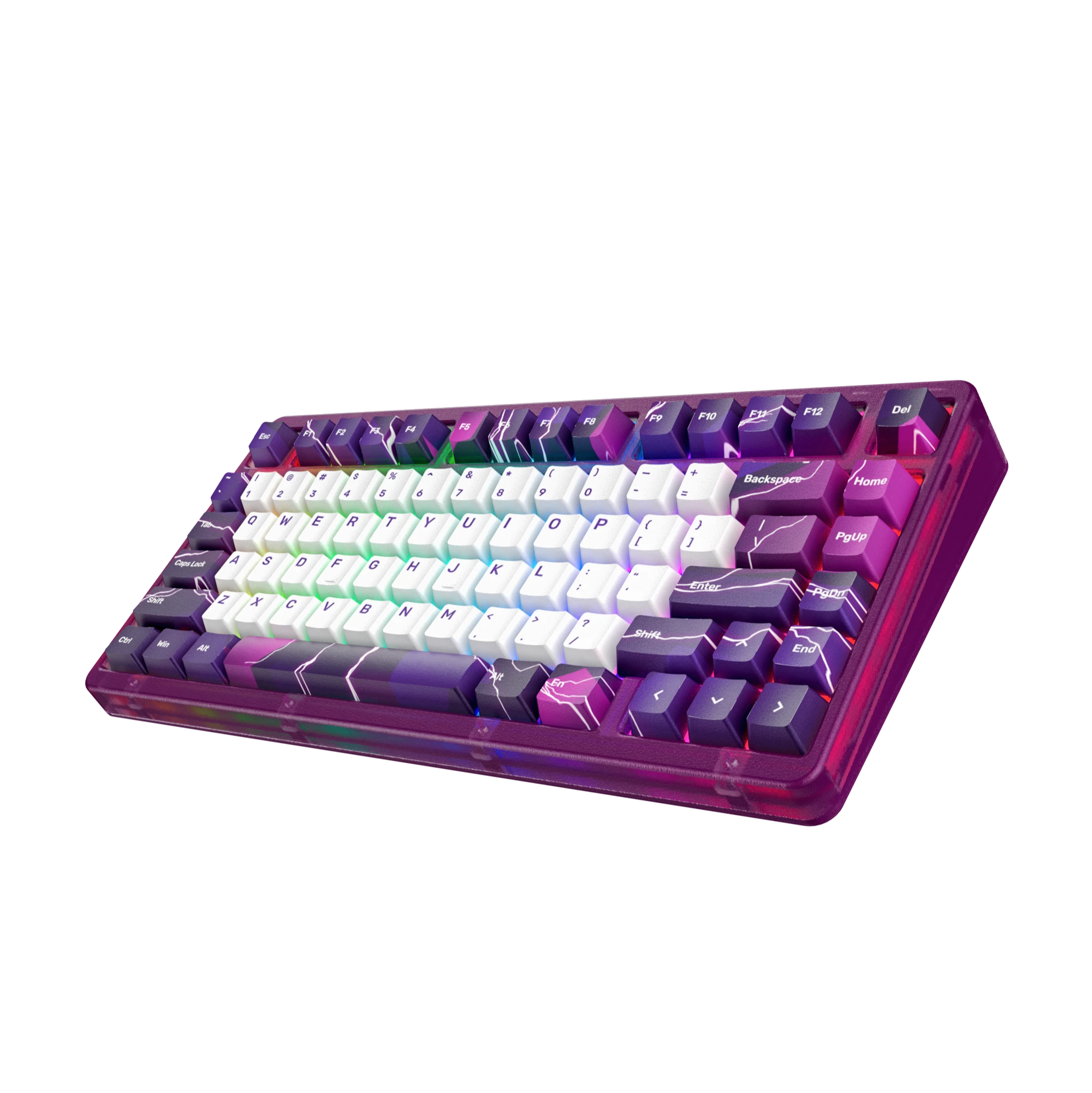 K75 Mechanical Keyboard Combo with RGB Backlit - Lightning Energy for Gaming & Typing | Perfect for PC, Mac, Laptop & Office Work