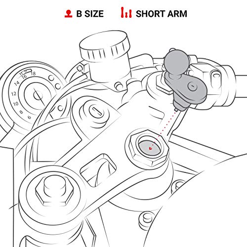RAM RAM-B-176-A-UN10U UNPKD STEM MOUNT SHORT ARM & X-GRIP - Reliable Mount for Bicycles and Motorcycles, Ensuring Stability on Rides