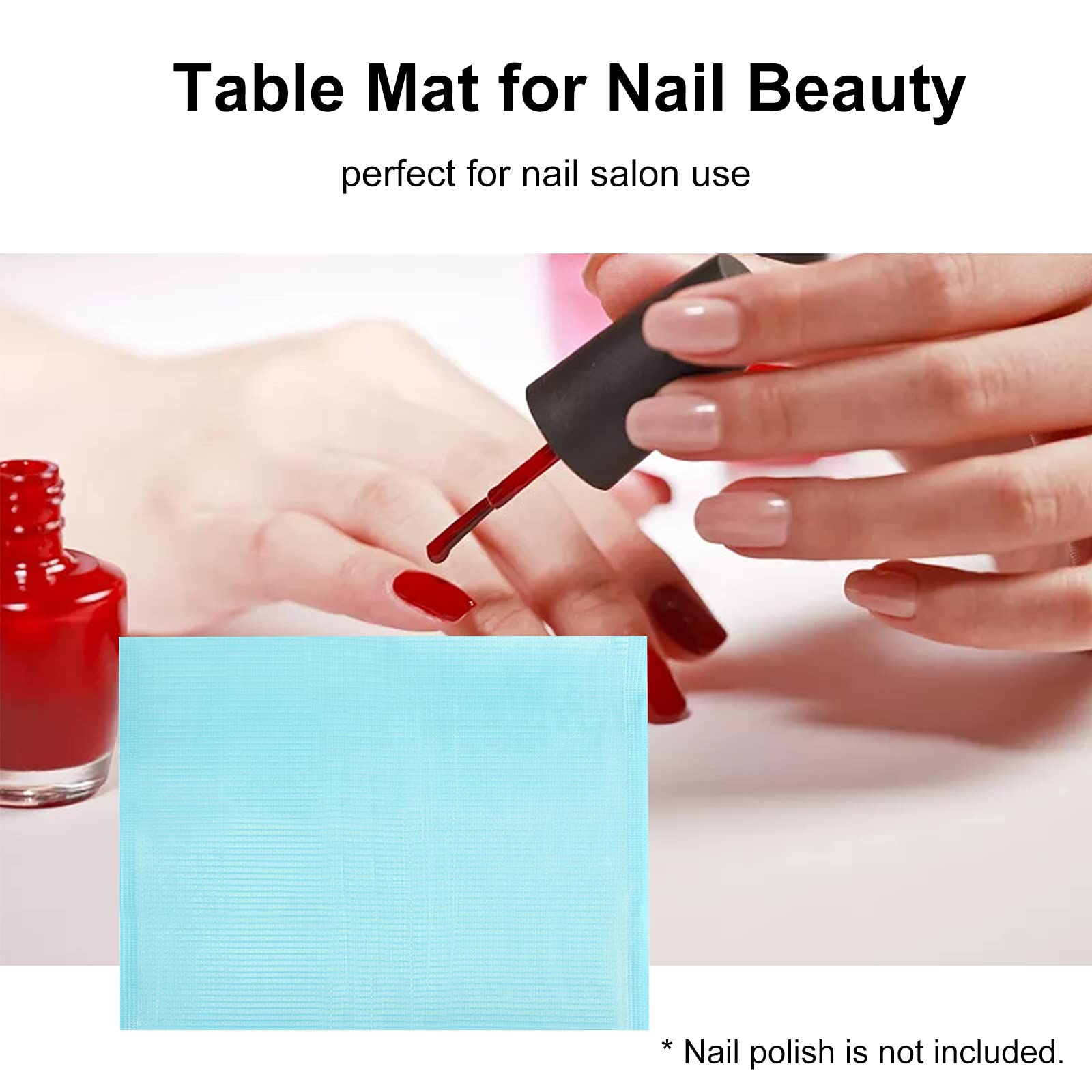EXCLUZO Foldable Portable Nail Art Table Mat - Hand & Arm Rest Cushion Pad for Manicure & Nail Design | Perfect for Home Salon, Travel & Professional Nail Artists