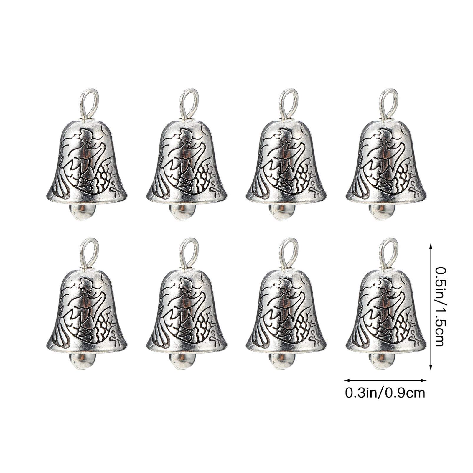 HEALLILY 20pcs Alloy Keychain Charms - DIY Jewelry Making Kit for Wreath, Christmas Tree, Wind Chime & Car Decor | Perfect for Crafting, Gift Wrapping & Home Decoration