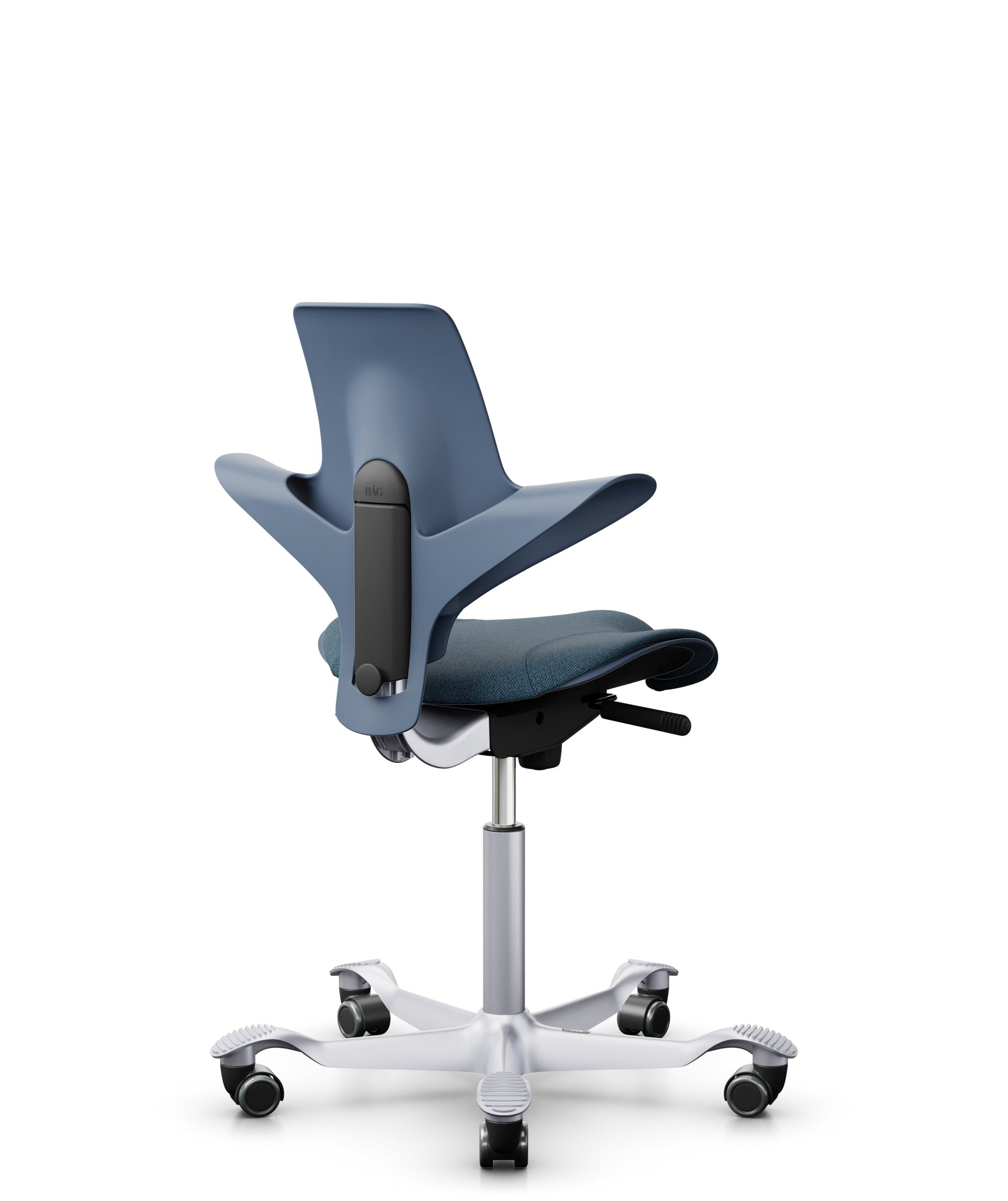 HÅG Capisco Puls 8020 Ergonomic Office Chair - Blueberry Color | Adjustable Height & Seat | Modern Design for Home & Workspaces | Perfect for Standing Desks & Creative Professionals