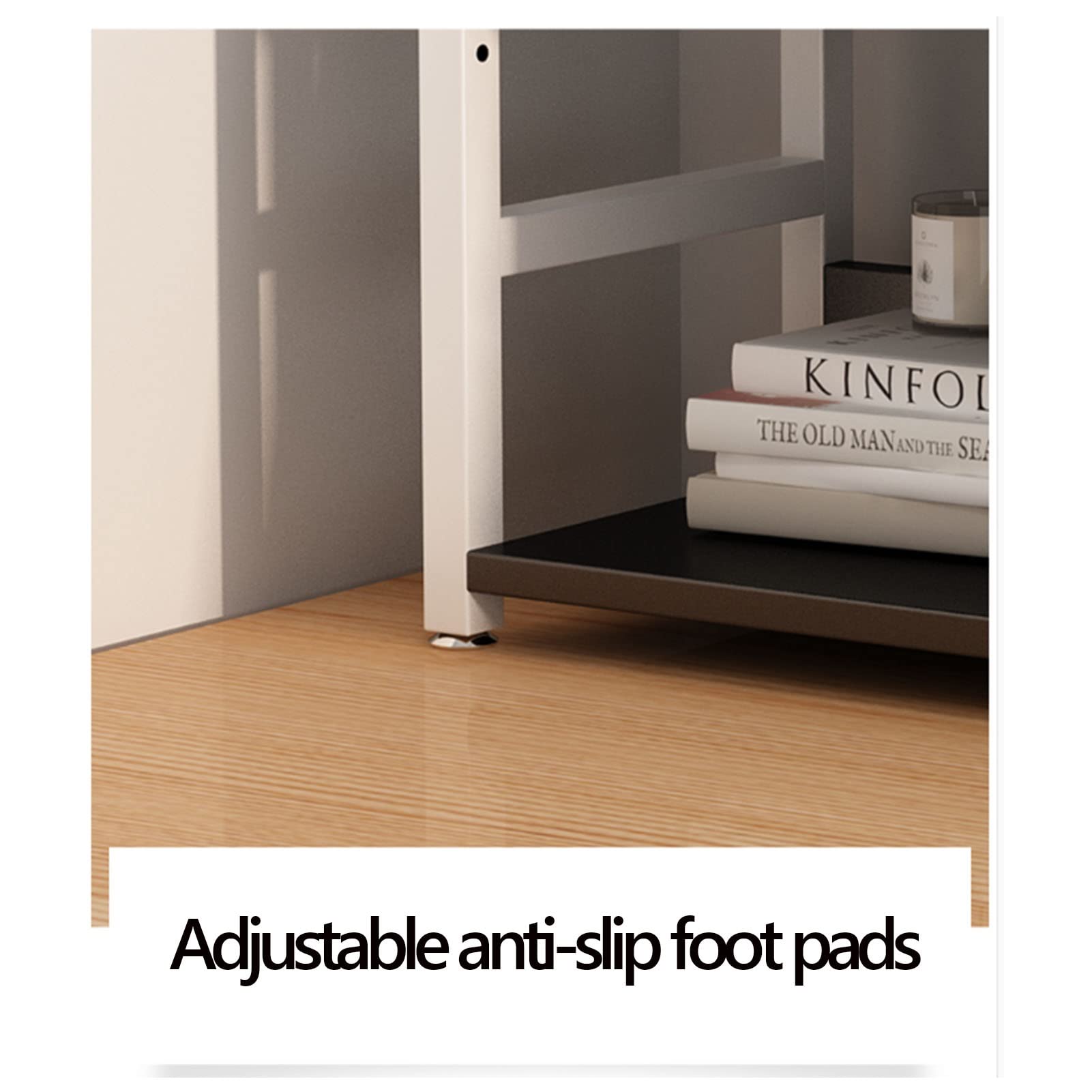 Adjustable Desktop Bookshelf Storage Rack - Organizer for Office, Home & Workspace - Perfect for Storing Books, Files & Office Supplies