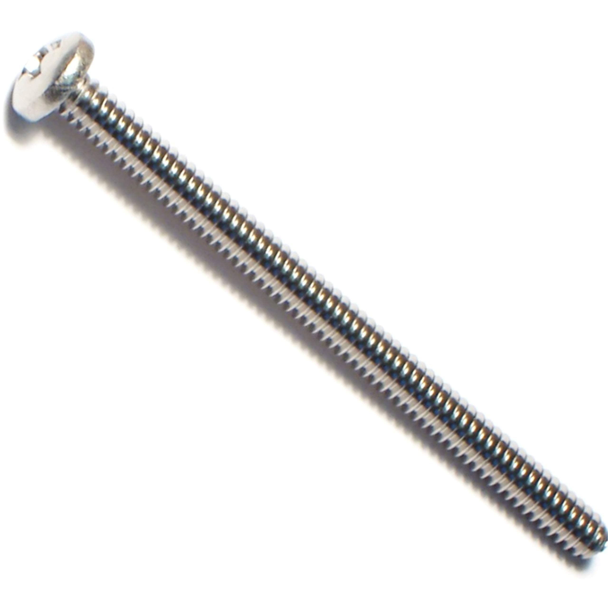 Phillips Pan Head Machine Screws 6-32 x 2 Inch (Pack of 15) - Stainless Steel Fasteners for Electronics, Appliances & DIY Projects
