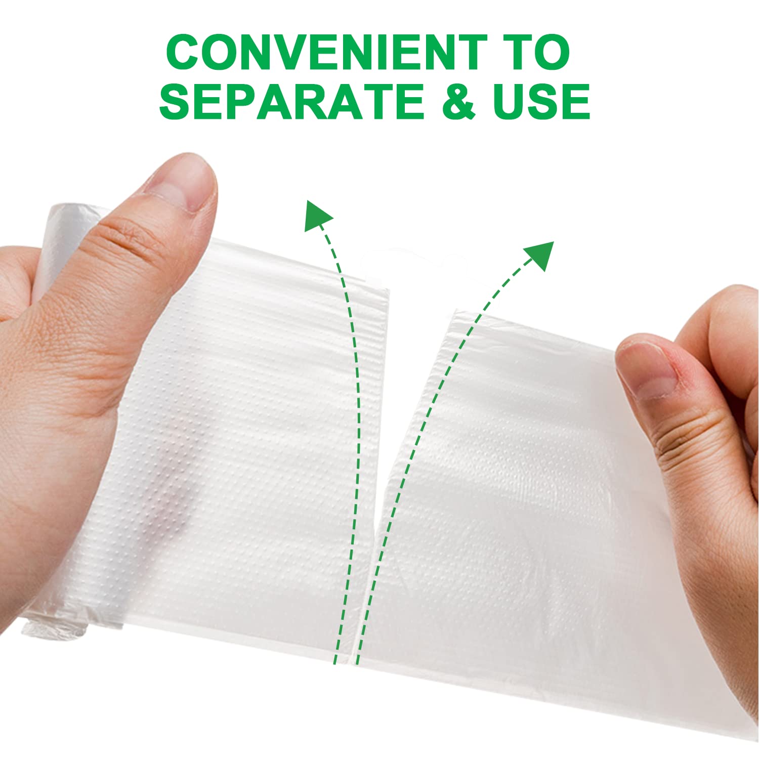 Waikas 4 Gallon Small Trash Bags - 80 Count Clear Plastic Garbage Bags for Bathroom, Bedroom, Car & Living Room | Perfect for Mini Trash Cans, Office Waste Bins & Home Use