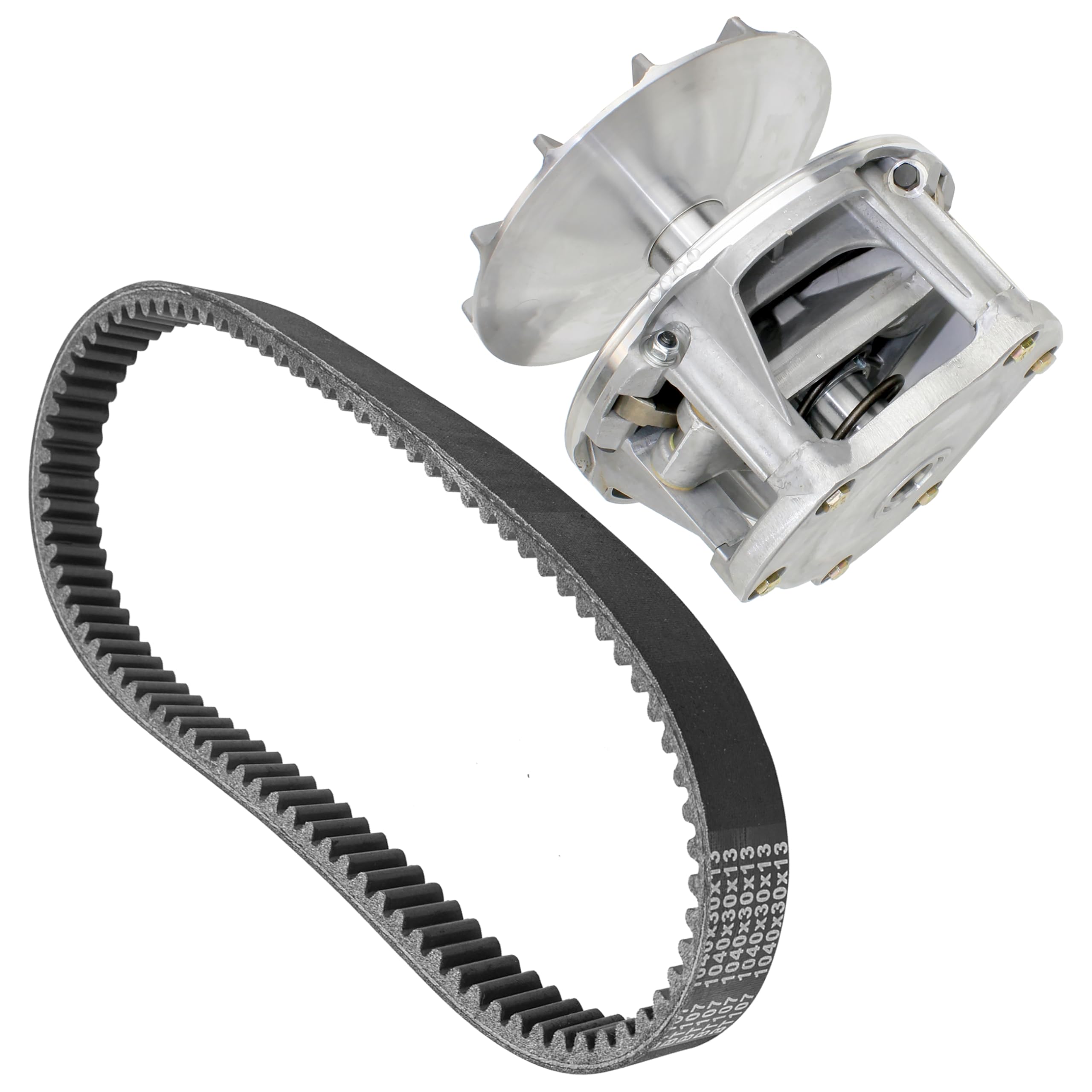 Caltric Complete Primary Drive Clutch Kit with Belt - Compatible with Polaris Trail Blazer 330 (2008-2013) - Perfect for ATV Maintenance & Off-Road Performance Upgrades