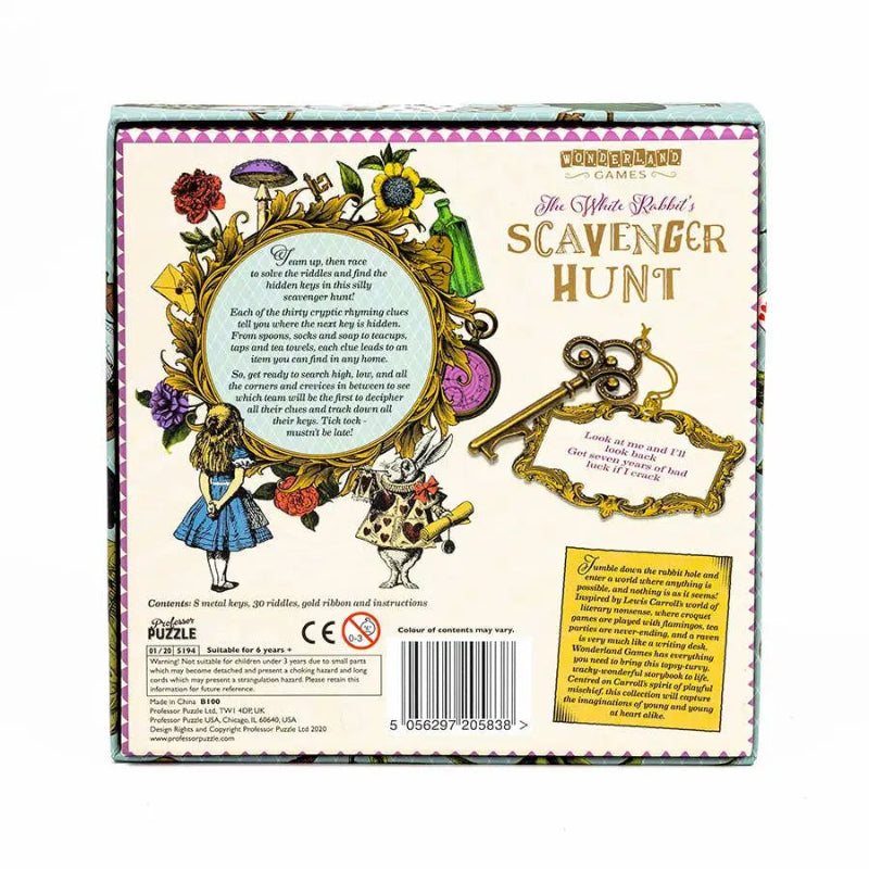 The White Rabbit's Scavenger Hunt - Fun Adventure Game for Kids & Families - Perfect for Birthday Parties, Classroom Activities & Team Building Events