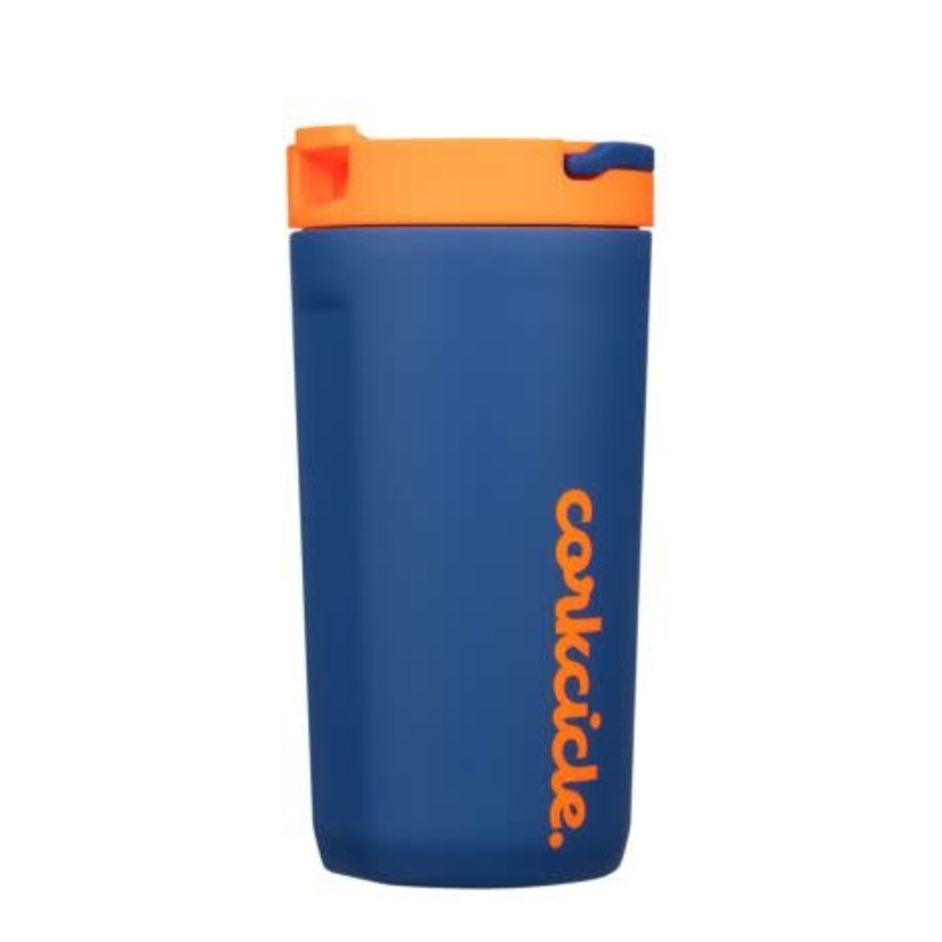 12 oz Kids Insulated Stainless Steel Cup with Lid and Straw - Electric Navy - Perfect for School, Travel, and Outdoor Activities