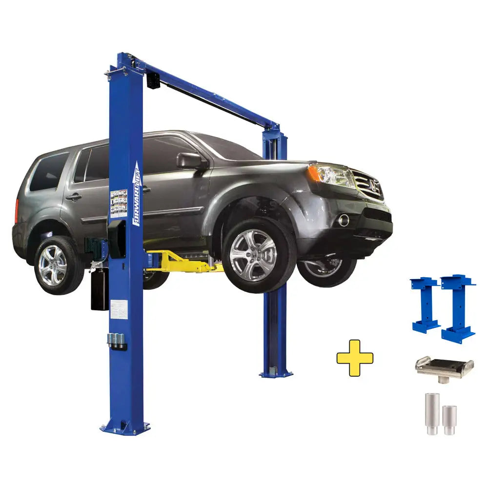 Forward Lift I10 10K Symmetric/Asymmetric 2 Post Car Lift - Heavy Duty Auto Lift for Home Garage & Auto Repair Shop - Perfect for Car Maintenance, Tire Changes & Vehicle Storage