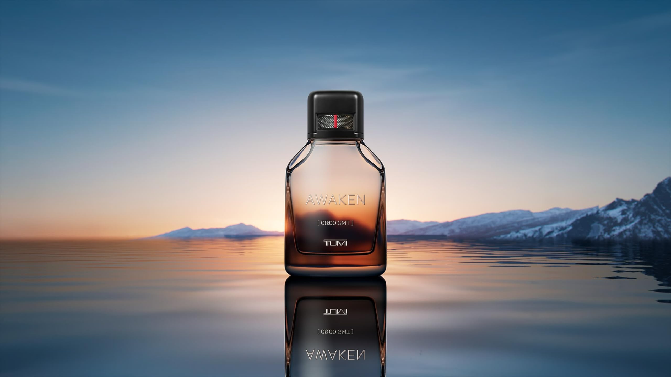 TUMI AWAKEN 08:00 GMT Men's Cologne Gift Set - 6.7 oz & 1.0 oz Eau de Parfum with Woody Fragrance Notes - Fresh & Sophisticated Scent for Day & Night Wear - Perfect for Office, Date Night & Special Occasions