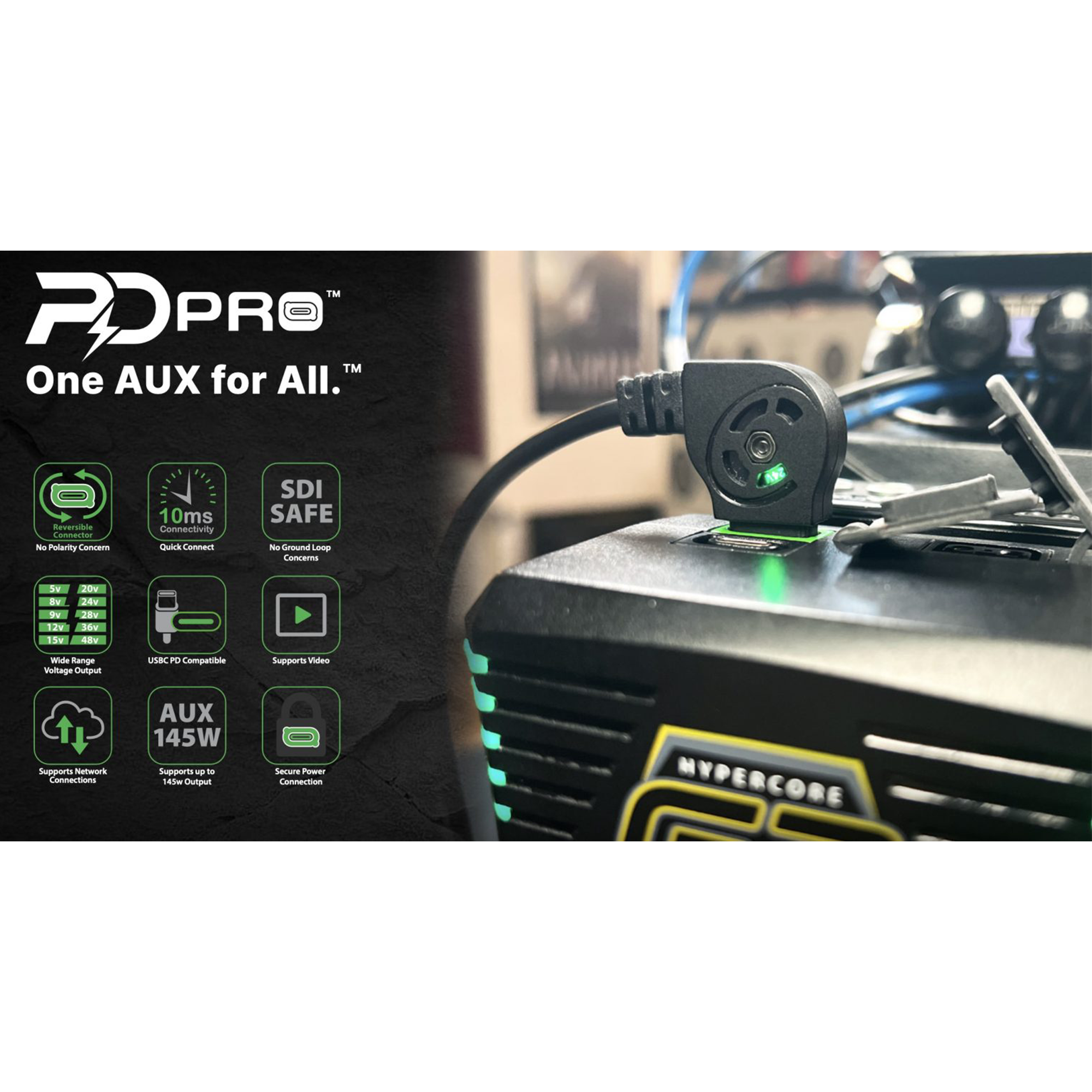Core SWX USB C PD Pro to 2 Pin BMD Power Connector Cable 24