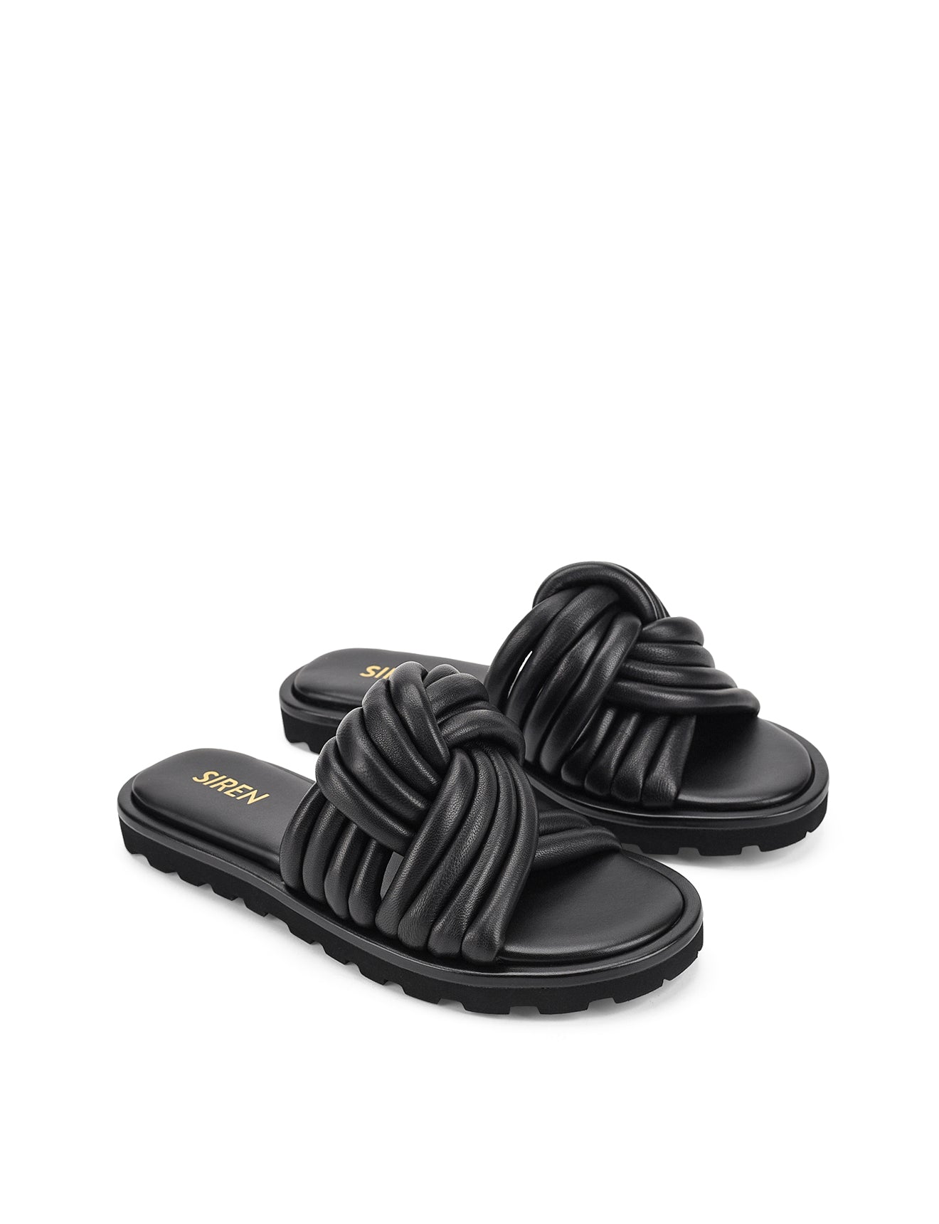 Weston Comfortable Black Leather Slides for Men & Women - Soft Footbed Sandals for Home, Beach, and Poolside Relaxation