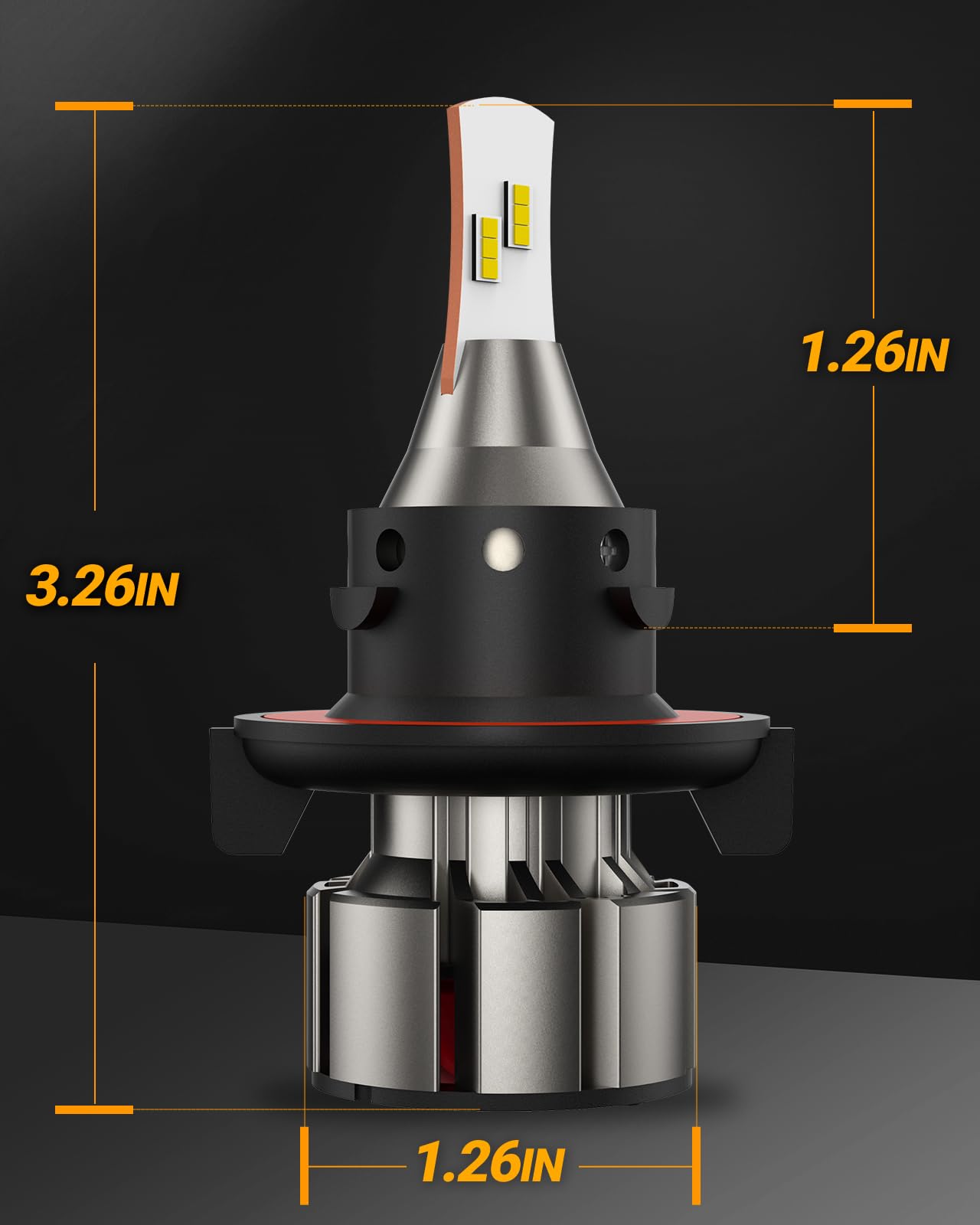 SEALIGHT H13/9008 LED Bulbs 28000LM Super Bright - 6000K Cool White Dual Beam Headlight Bulbs for Powersports, Fog Lights - Plug-N-Play Installation in 5 Minutes (Pack of 2) - Perfect for Off-Roading, Night Driving & Motorcycle Upgrades