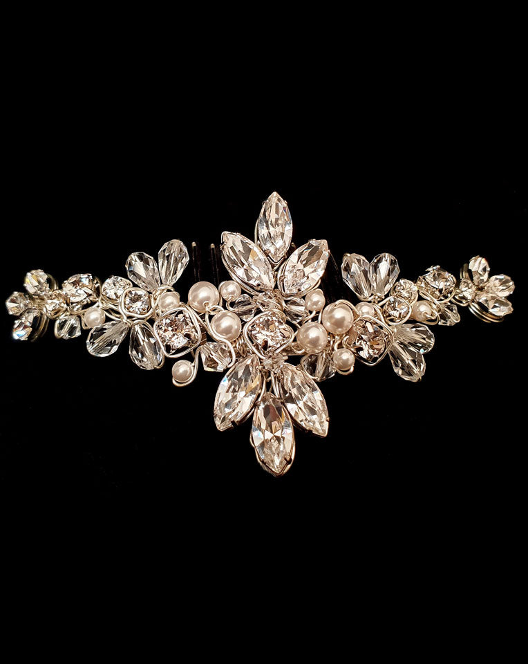 Elegant Bridal Headpiece - Classic Glamour Hair Comb by Kezani | Perfect for Weddings, Prom & Special Occasions