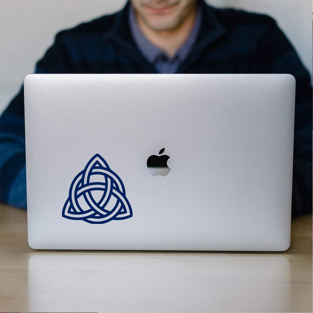 Premium Celtic ICON Navy Blue Vinyl Decal Stickers (Set of 2) - Waterproof, Durable for Laptop, Phone, Helmet, Car, Mug, Wall Decor - Perfect for Home, Office, and Outdoor Use