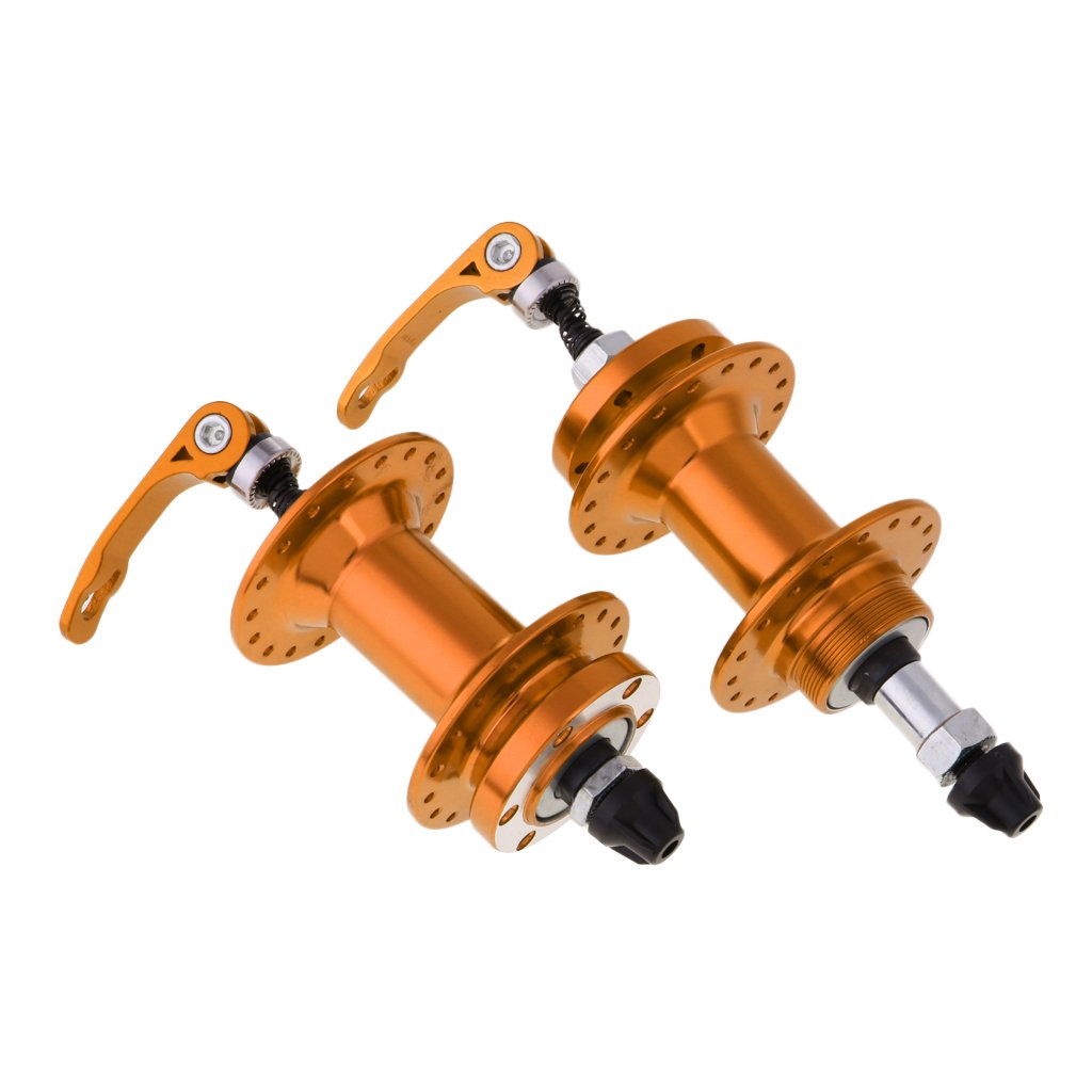 Premium Aluminum Alloy Bicycle Disc Brake Set - Front & Rear MTB Bike Braking System with High-Speed Bearings Hub | Ideal for Mountain Biking, Trail Riding & Off-Road Cycling Adventures