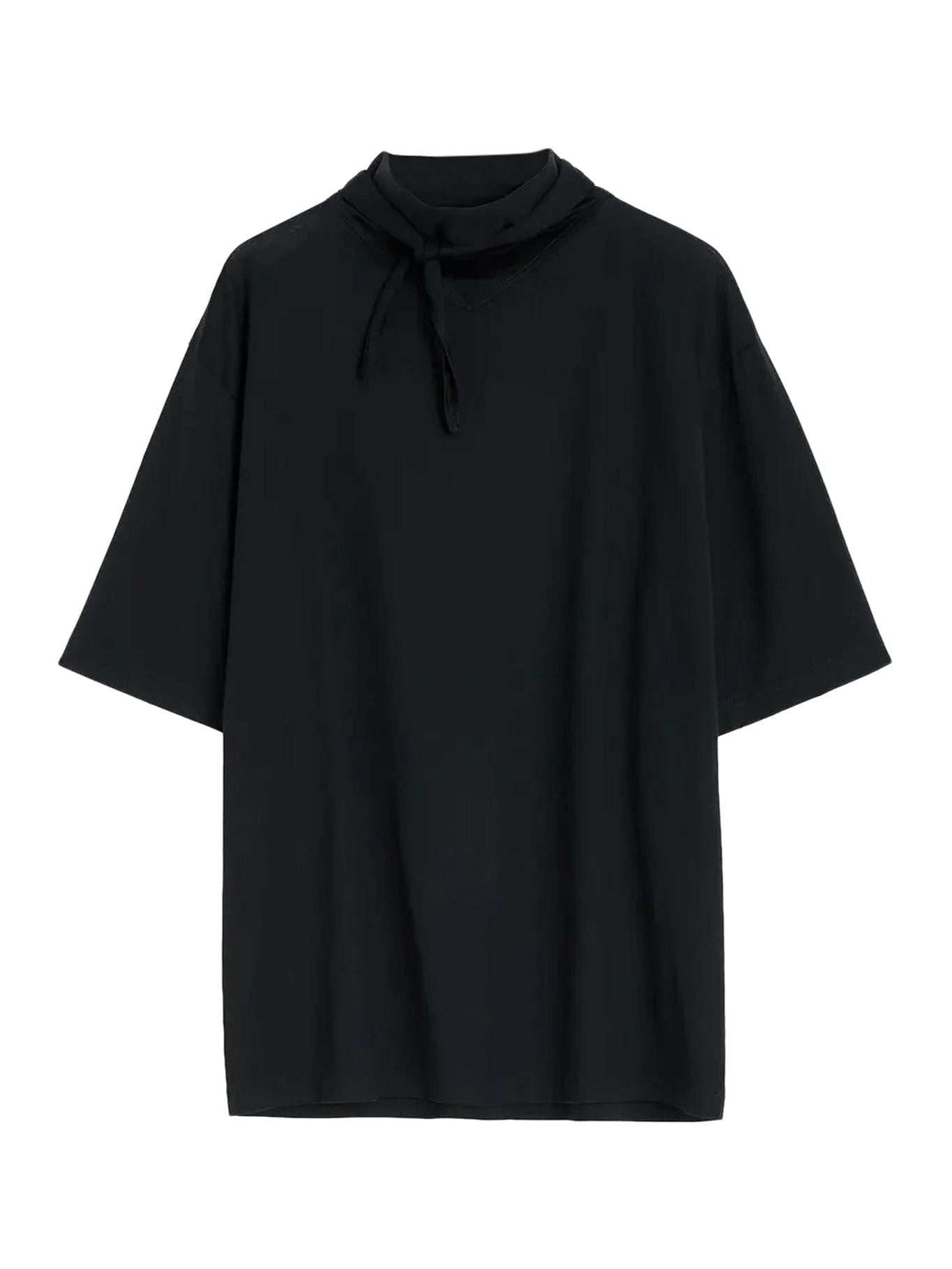 Lemaire Foulard T-Shirt for Women - Soft Cotton Blend Black Top (Style: TO1384LJ1018 BK999Black) | Perfect for Casual Wear, Layering & Everyday Outfits