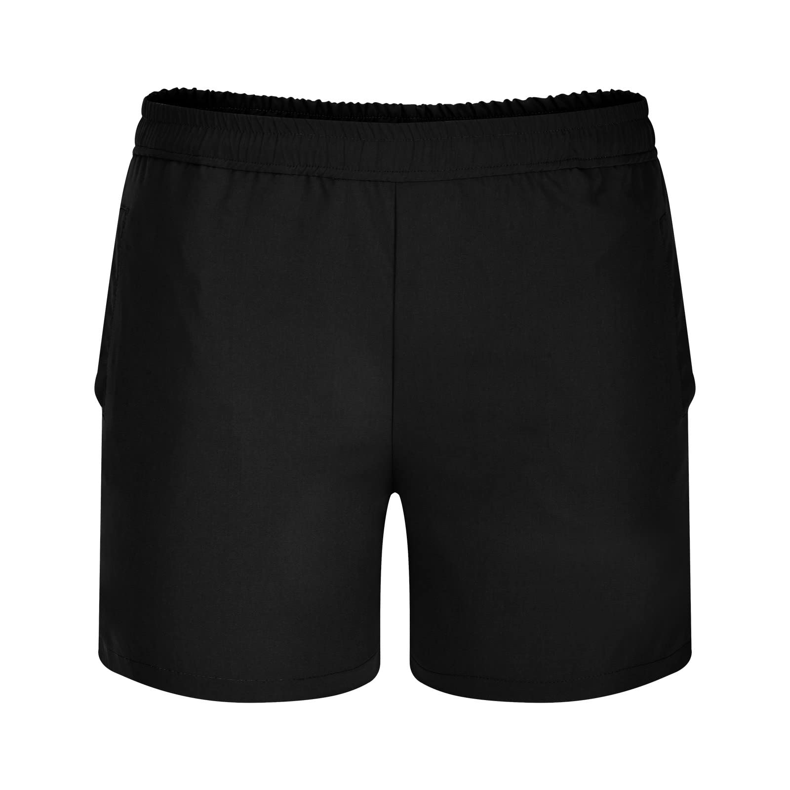 Men's Quick-Dry Sports Shorts with Zipper & Drawstring - Breathable Workout Gym Running Shorts for Jogging, Fitness & Beach - Casual Baggy Athletic Pants for Outdoor Activities & Summer Wear