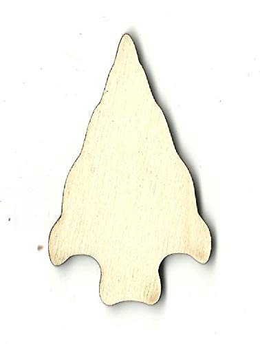Laser Cut Unfinished Wood Arrowhead Shape XTR26 - DIY Craft, Home Decor, Scrapbooking, and Woodworking Projects