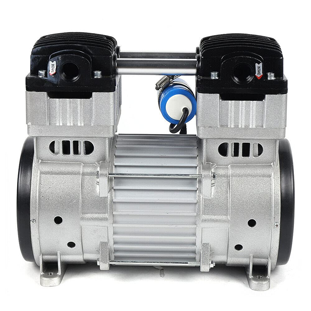 7CFM Oil-Free Diaphragm Vacuum Pump - 1400 RPM Electric Air Compressor Motor - 110V for HVAC, Medical Equipment & Laboratory Use