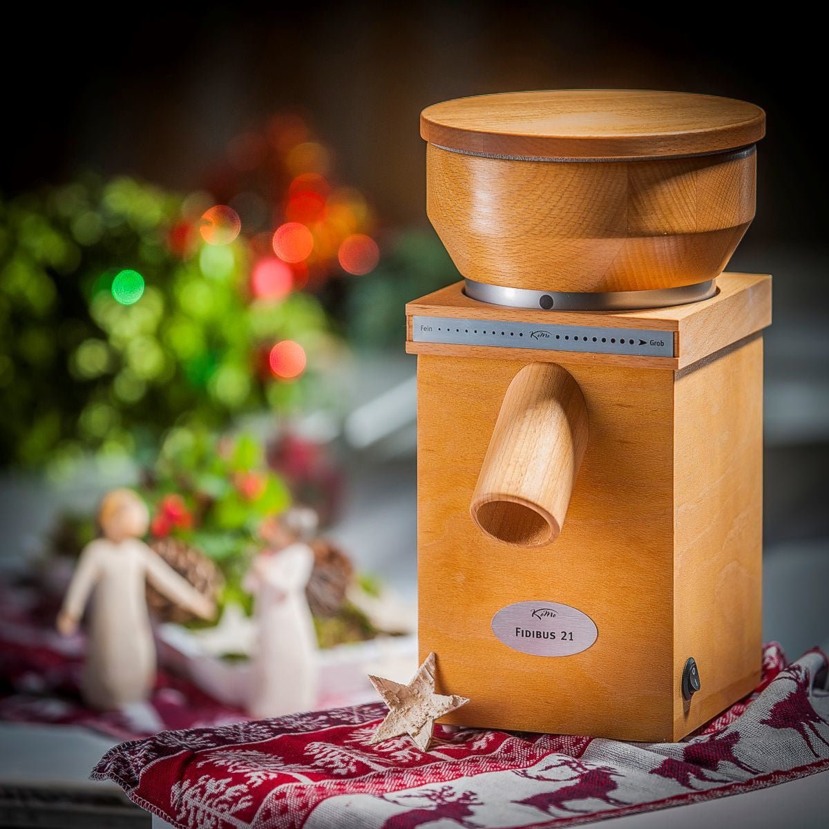 KoMo Fidibus 21 Electric Grain Mill - Premium Flour Grinder for Wheat, Rice & Spices | Perfect for Home Baking, Bread Making & Healthy Cooking