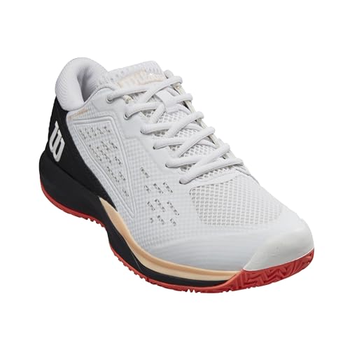 White/Black/Living Coral
