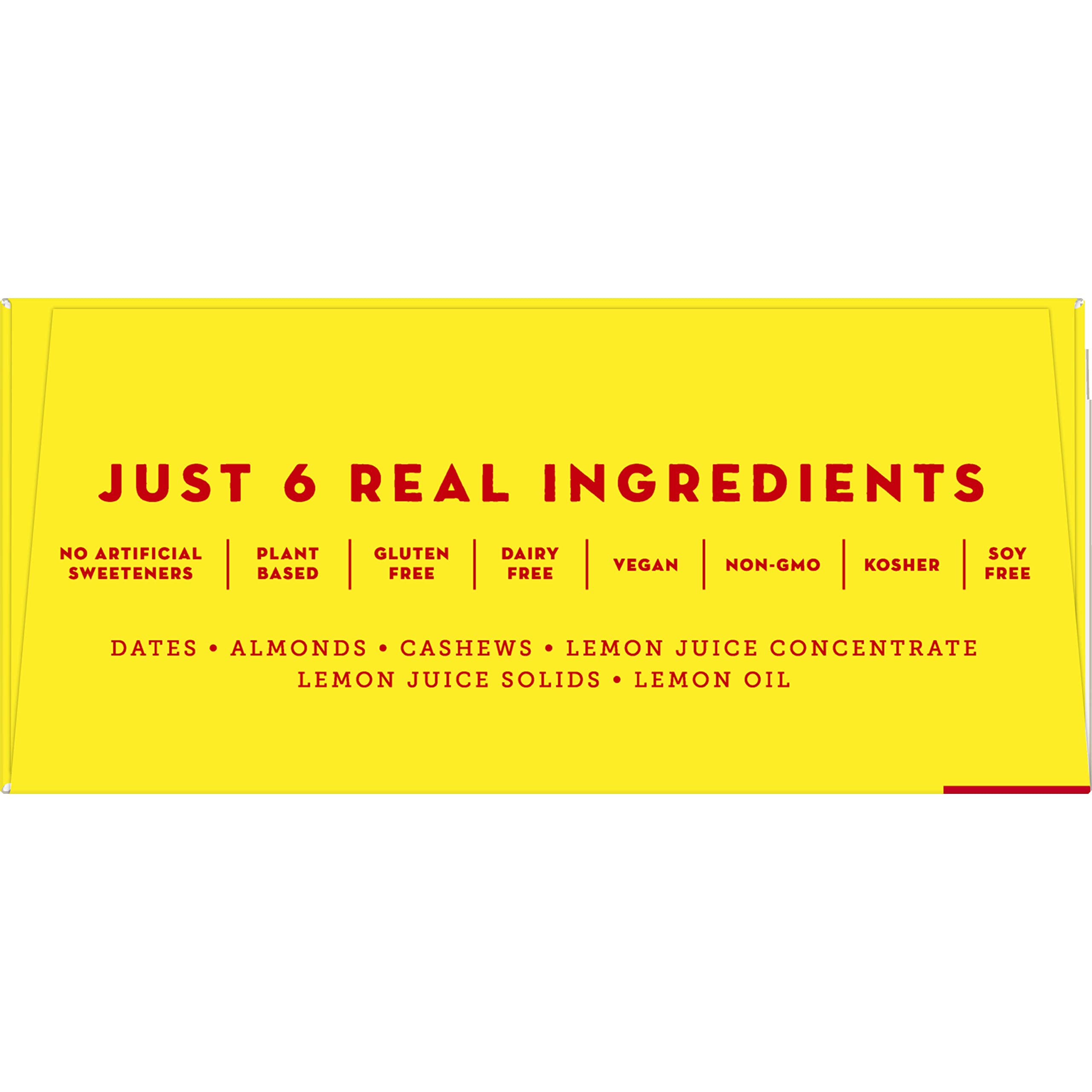 Larabar Lemon Bar - Gluten Free Vegan Fruit & Nut Energy Bars, 1.6 oz (12 Count Pack) - Healthy Snacks for Hiking, Workouts & On-the-Go Nutrition