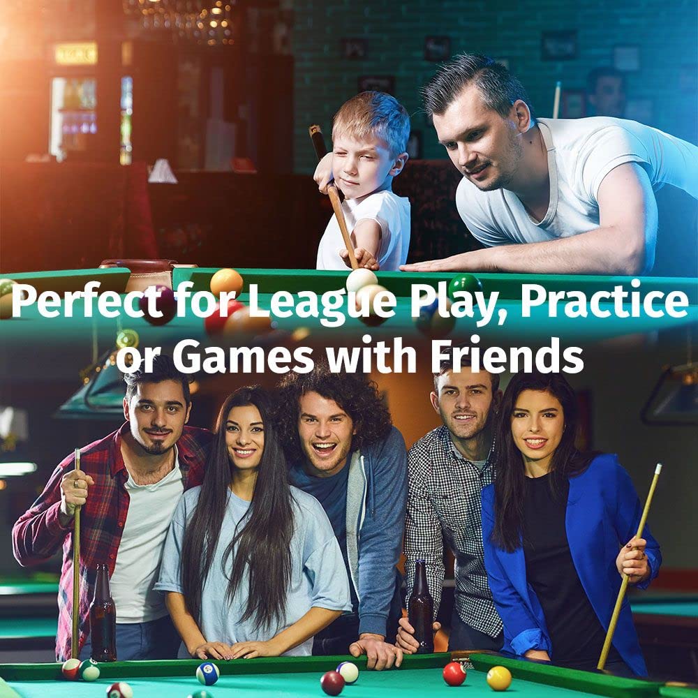 **Viking Pool Cue Case - Durable Vinyl Shell & Soft Felt Interior with Adjustable Shoulder Strap - Billiard Cue Storage Bag for Pool Sticks - Perfect for Travel, Tournaments & Home Use**