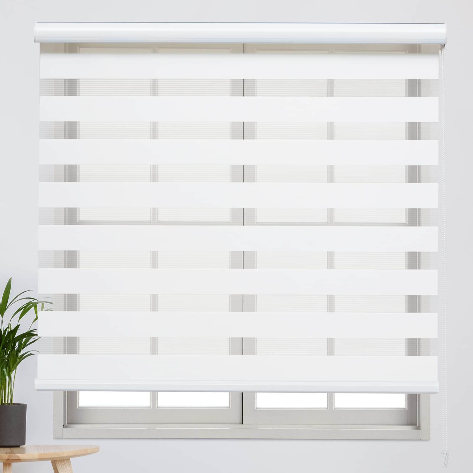 Tonature Zebra Blinds for Windows - Light Filtering Roller Shades (71