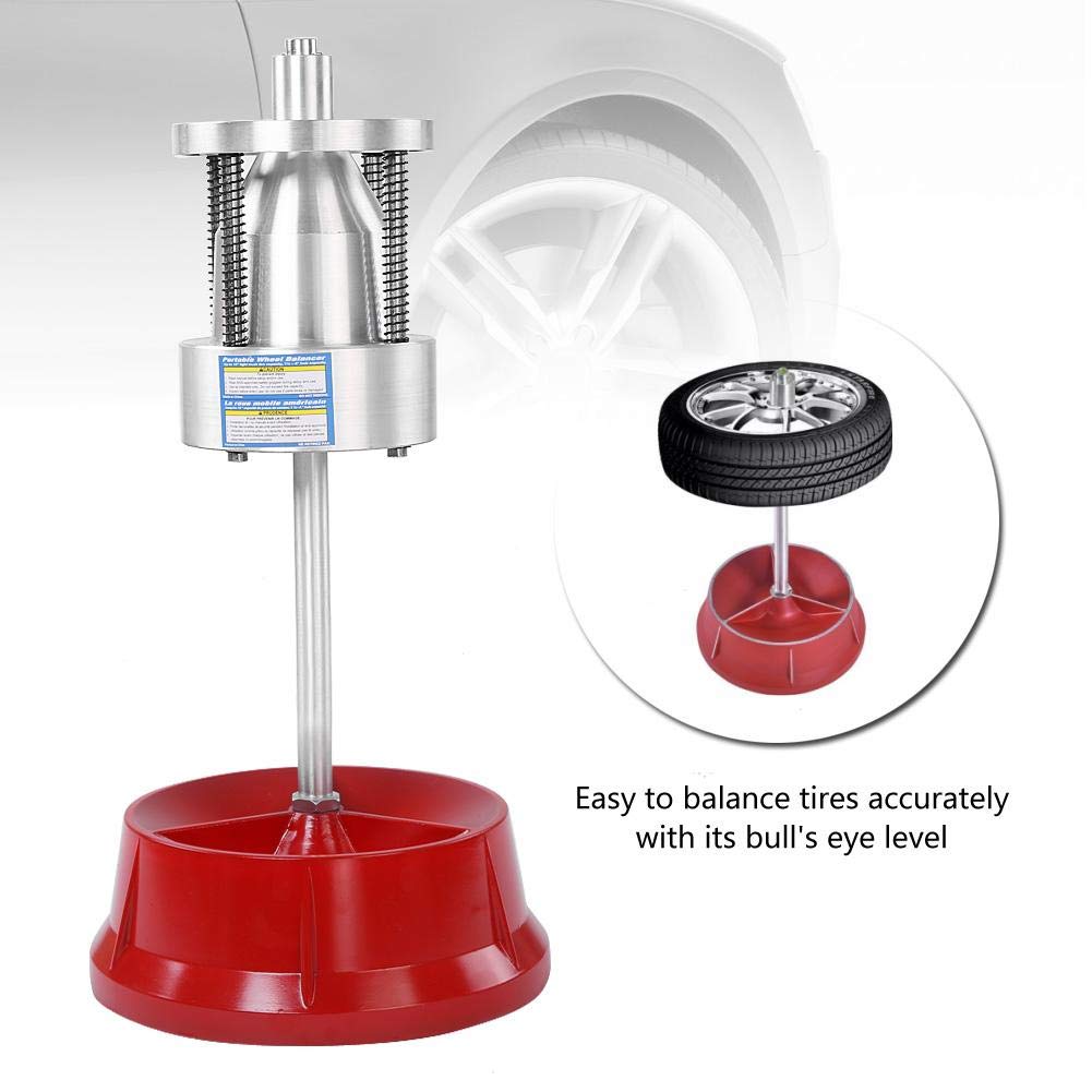 Portable Wheel Balancer for Cars & Trucks - Heavy Duty Bubble Level Tire Rim Balancer - Perfect for DIY Auto Repair & Tire Maintenance
