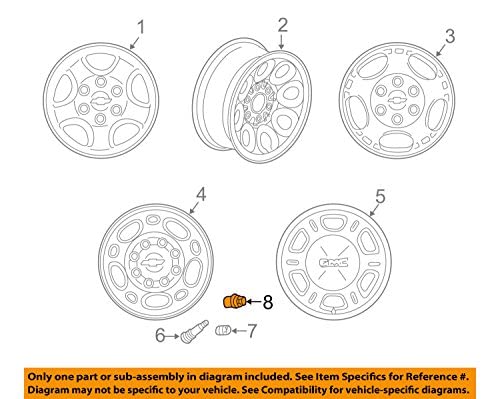 GM OEM Wheel Cap 9598138 - Genuine Replacement Hubcap for General Motors Vehicles | Perfect for Chevy, GMC, Cadillac & Buick Models